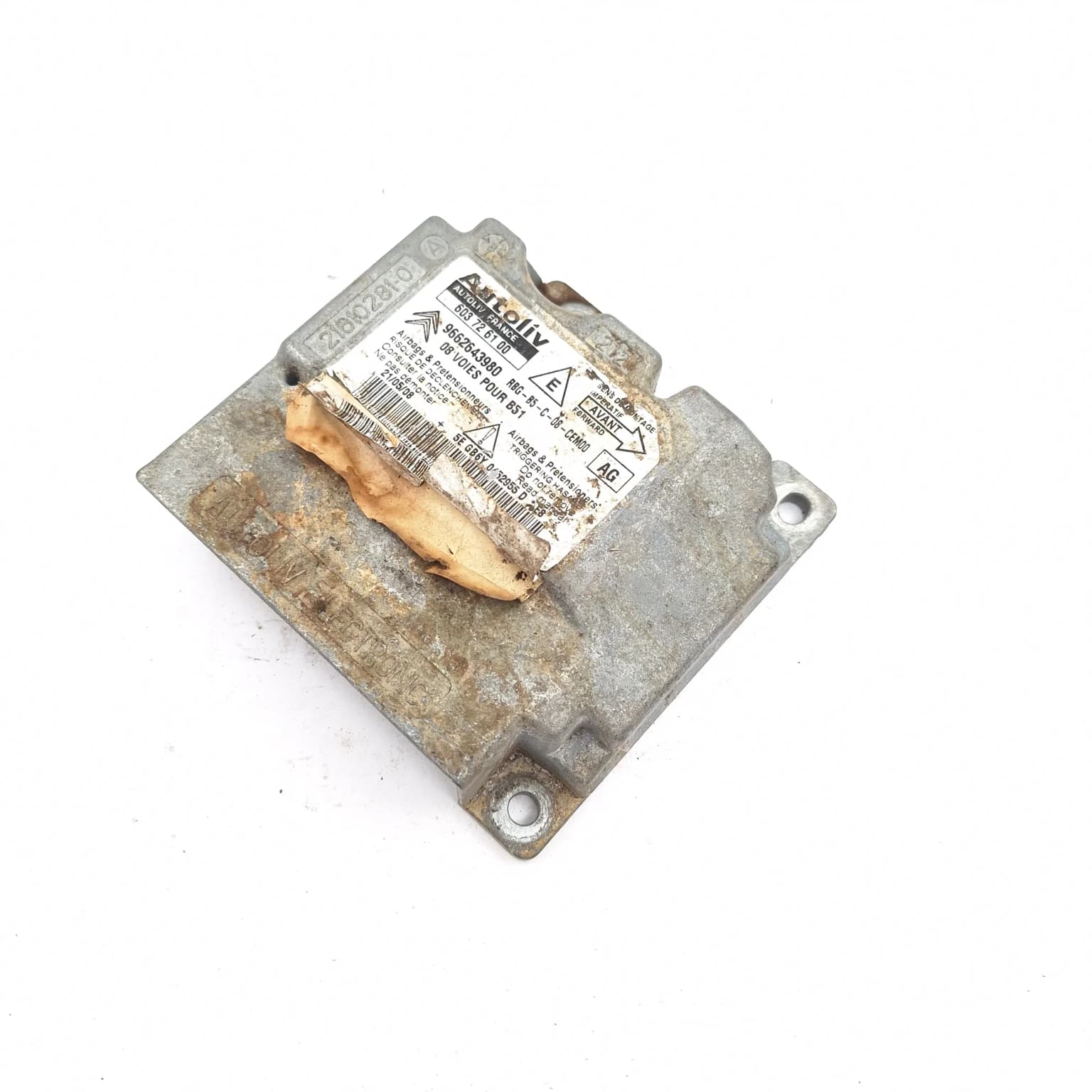 Airbag control module Citroen C4 1 (LC) 2004–2010 9662643980 – 1
