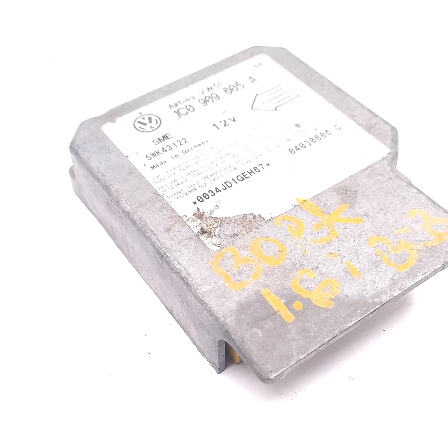 Airbag control module VW BORA (1J) 1998–2005 1.6 1C0909605A – 1