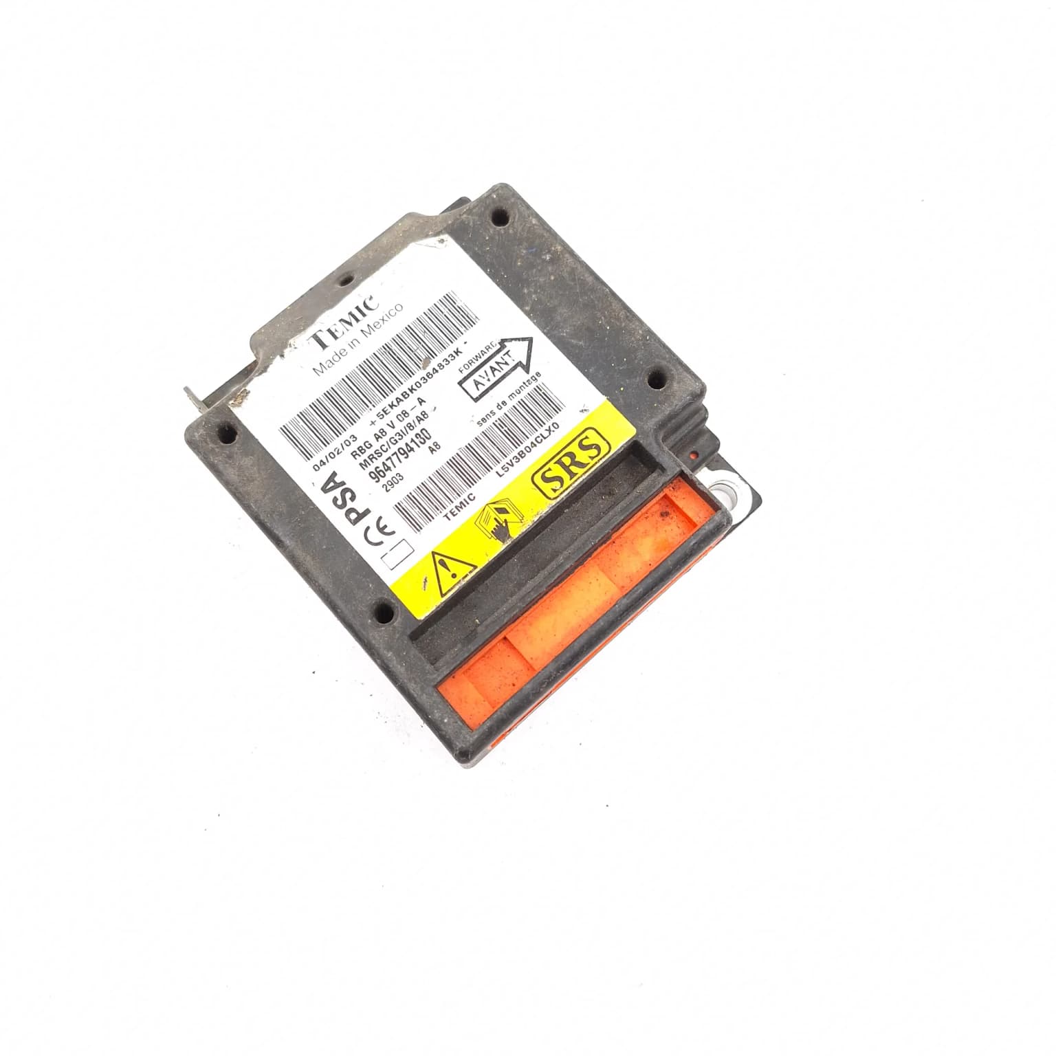 Airbag control module Citroen C3 1 (FC) 2002–2010 9647794180 – 1