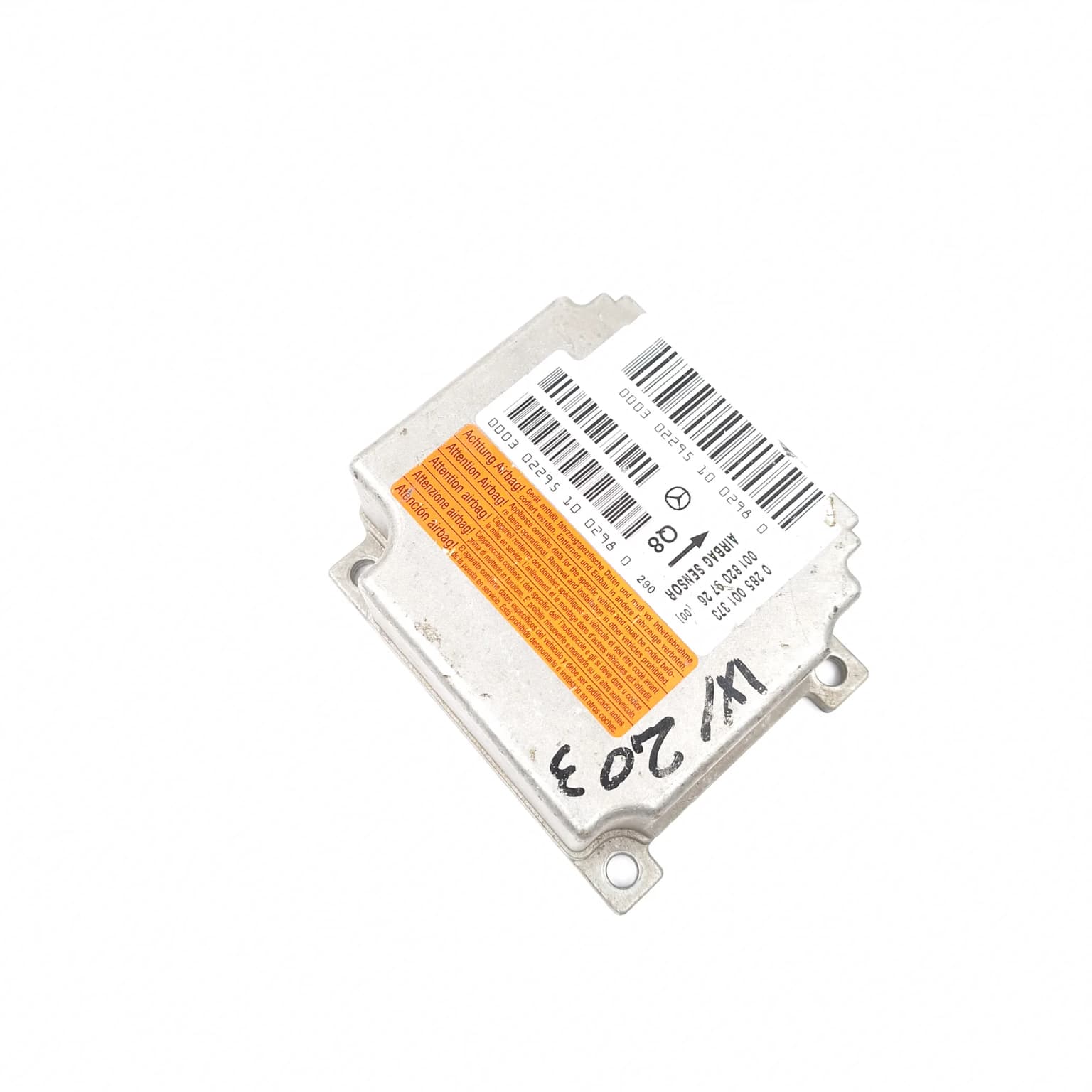 Airbag control module Mercedes-Benz C-CLASS (W203) 2000–2007 0285001373 – 1