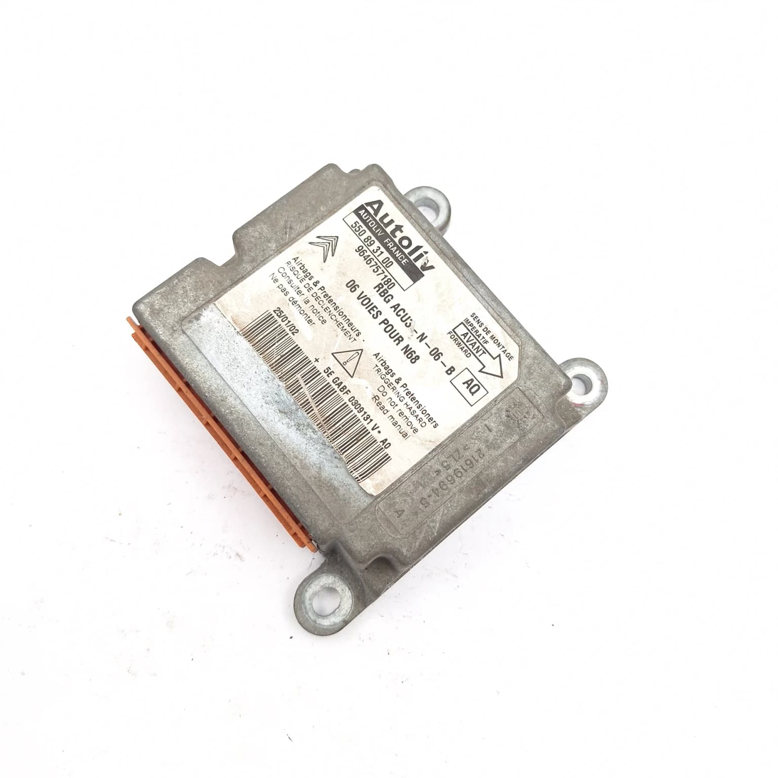 Airbag control module Citroen XSARA PICASSO (N68) 1999–2012 9646757180 – 1