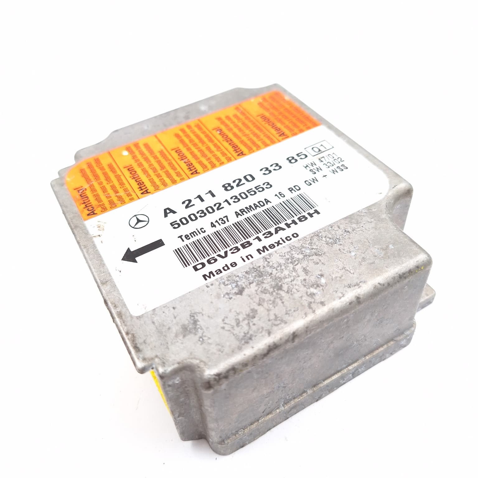 Airbag control module Mercedes-Benz E-CLASS (W211) 2002–2009 A2118203385 – 1