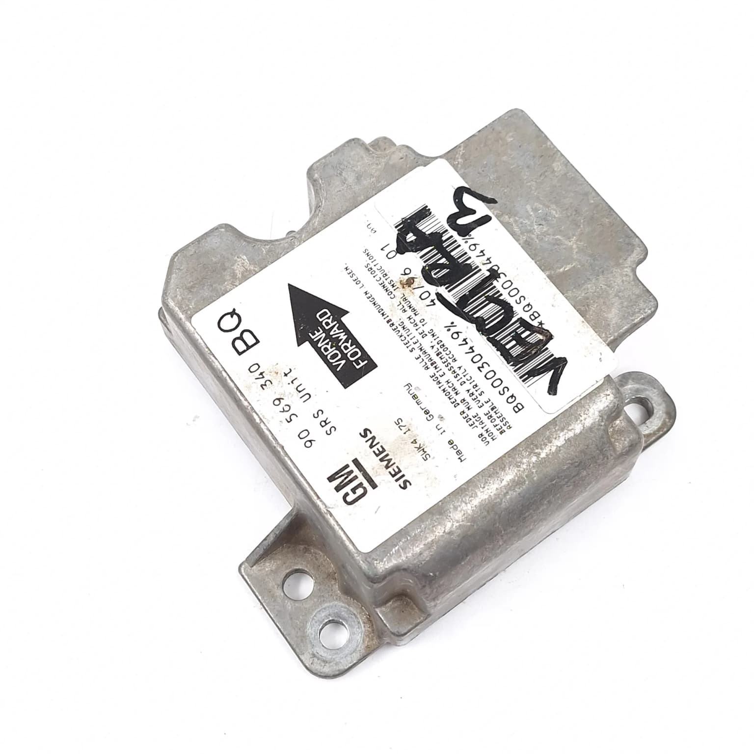Airbag control module Opel VECTRA B 1995–2002 90569340 – 1