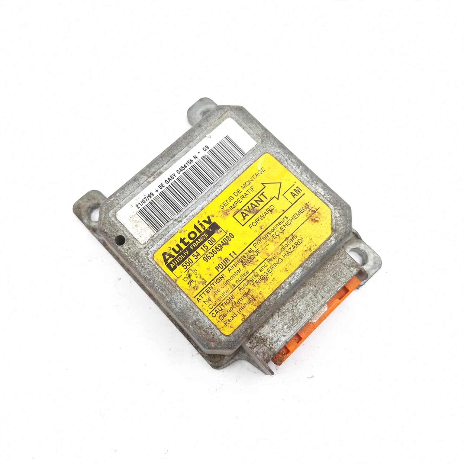Airbag control module Peugeot 206 1998–2013 9636894080 – 1