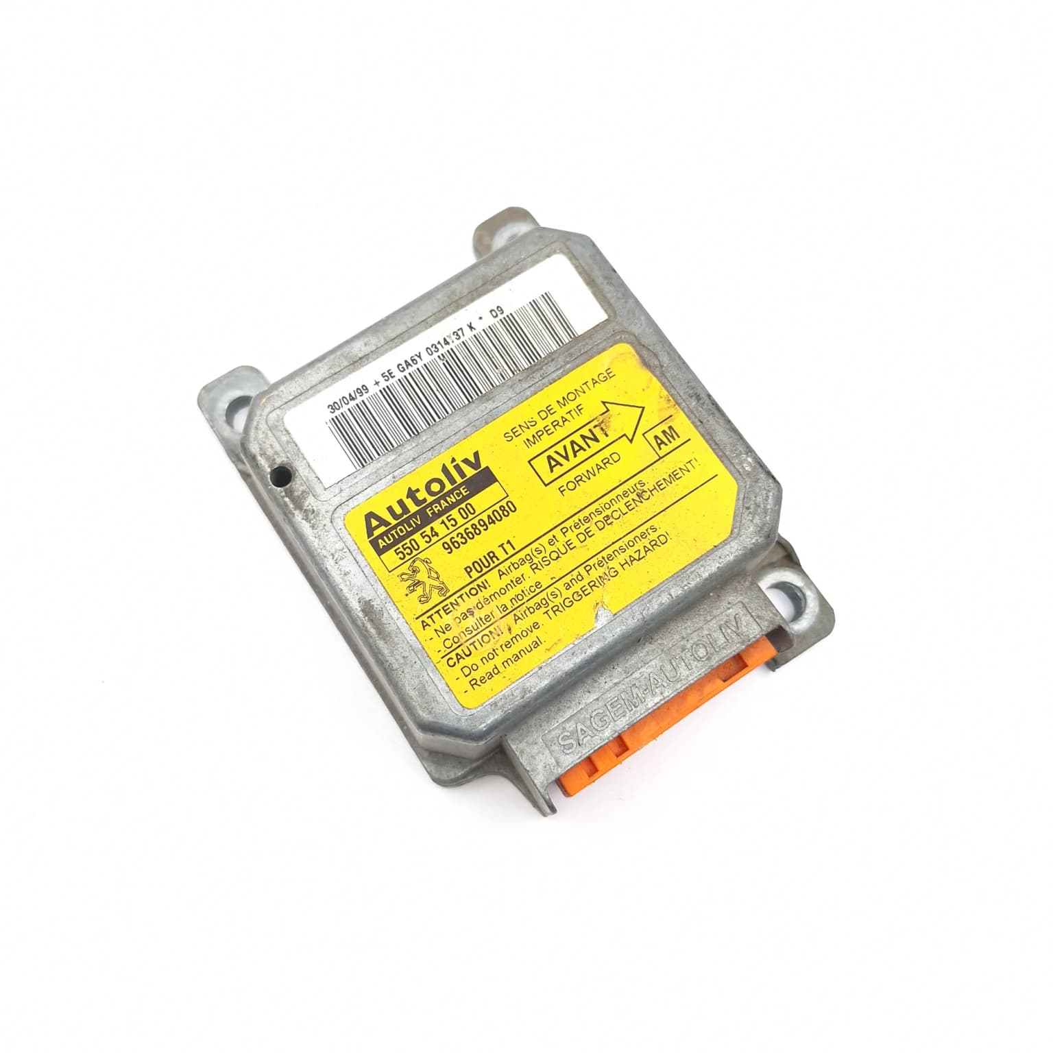 Airbag control module Peugeot 206 1998–2013 550541500 – 1