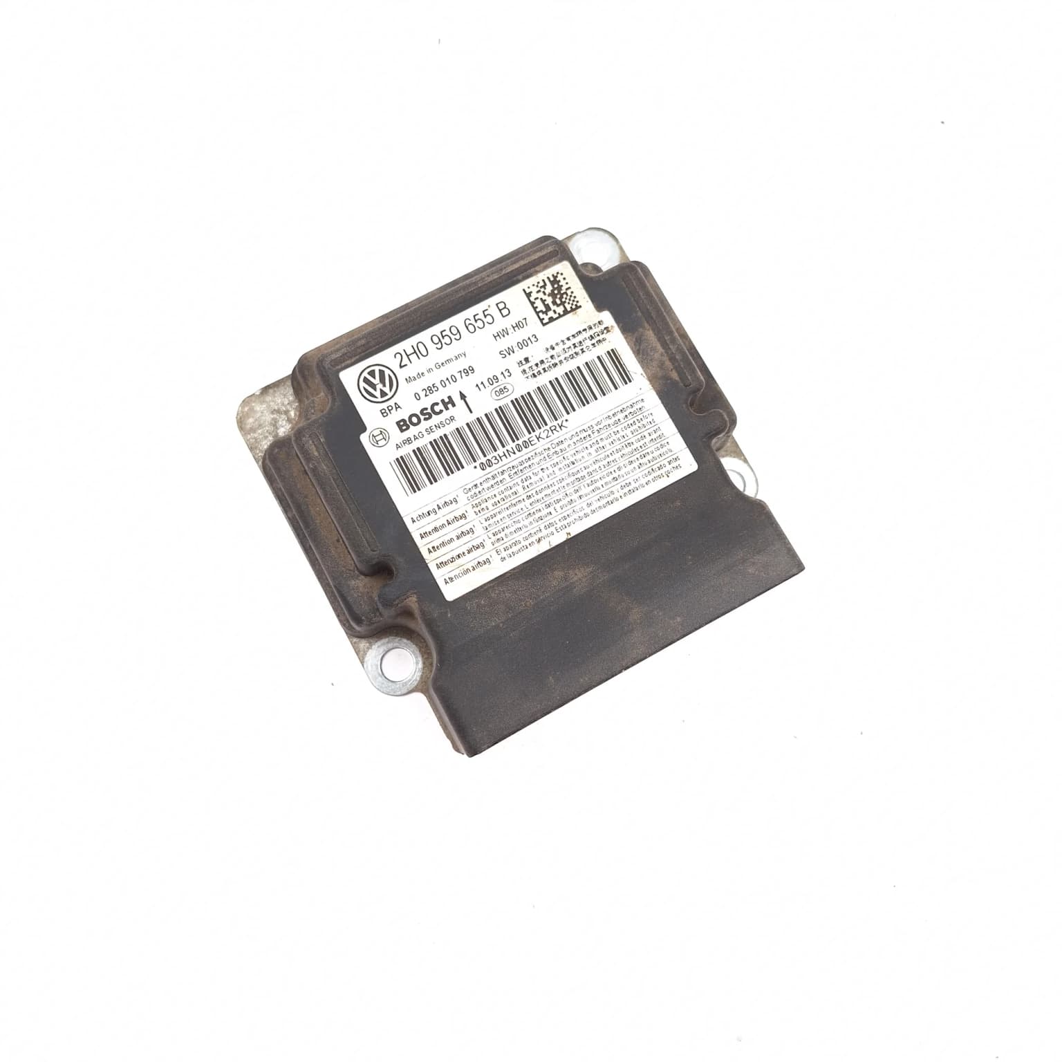Airbag control module VW CADDY 3 2004–2015 2.0 TDI 16V CFHC 2H0959655B – 1