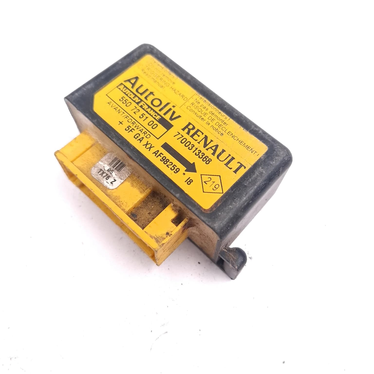 Airbag impact sensor Renault KANGOO (KC) 1997–2007 550725100 – 1