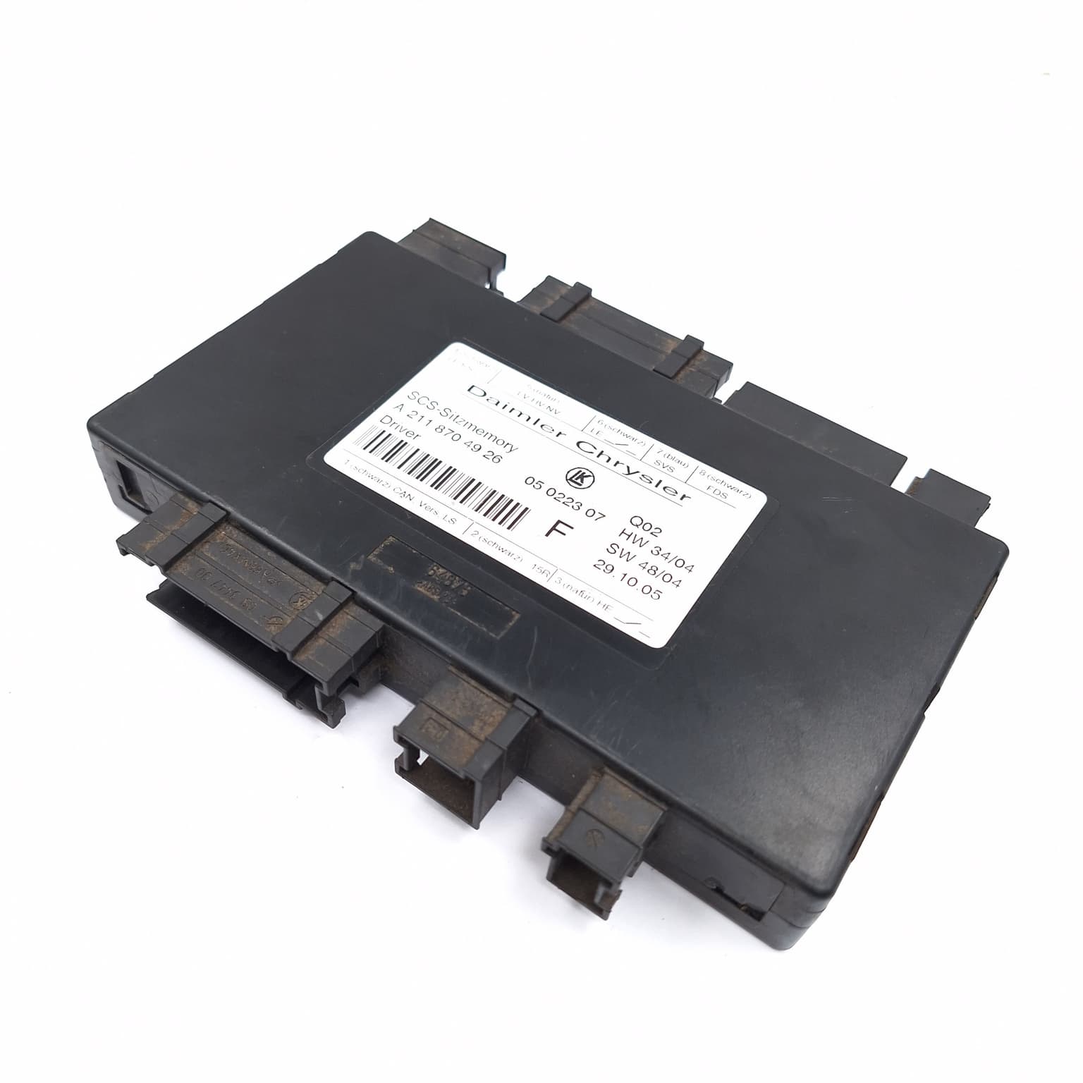 Control unit Mercedes-Benz ML / M-CLASS (W164) 2005–2011 ML 320 CDI 4-matic (164.122) OM 642.940 A2118704926 – 1