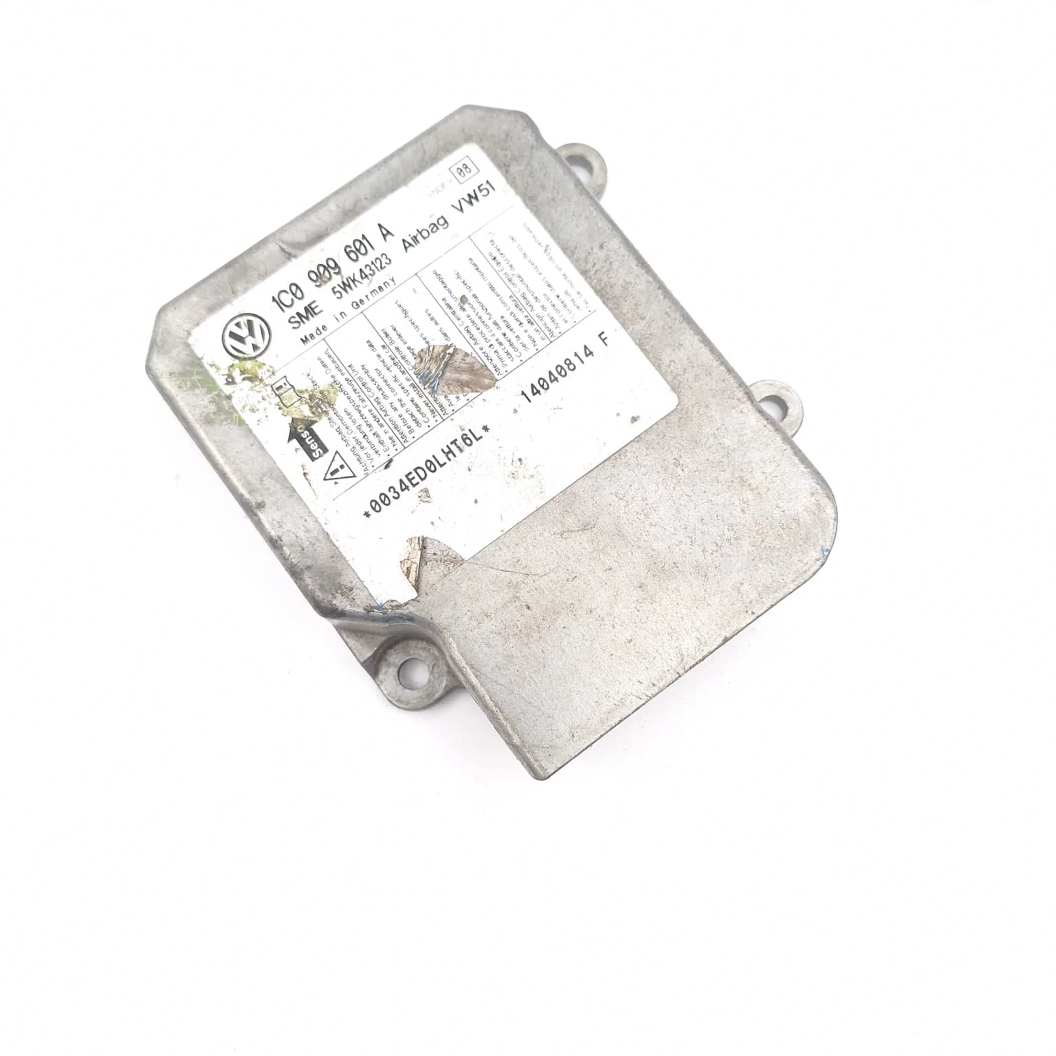 Airbag control module VW PASSAT B5, B5.5 1996–2005 1C0909601A – 1