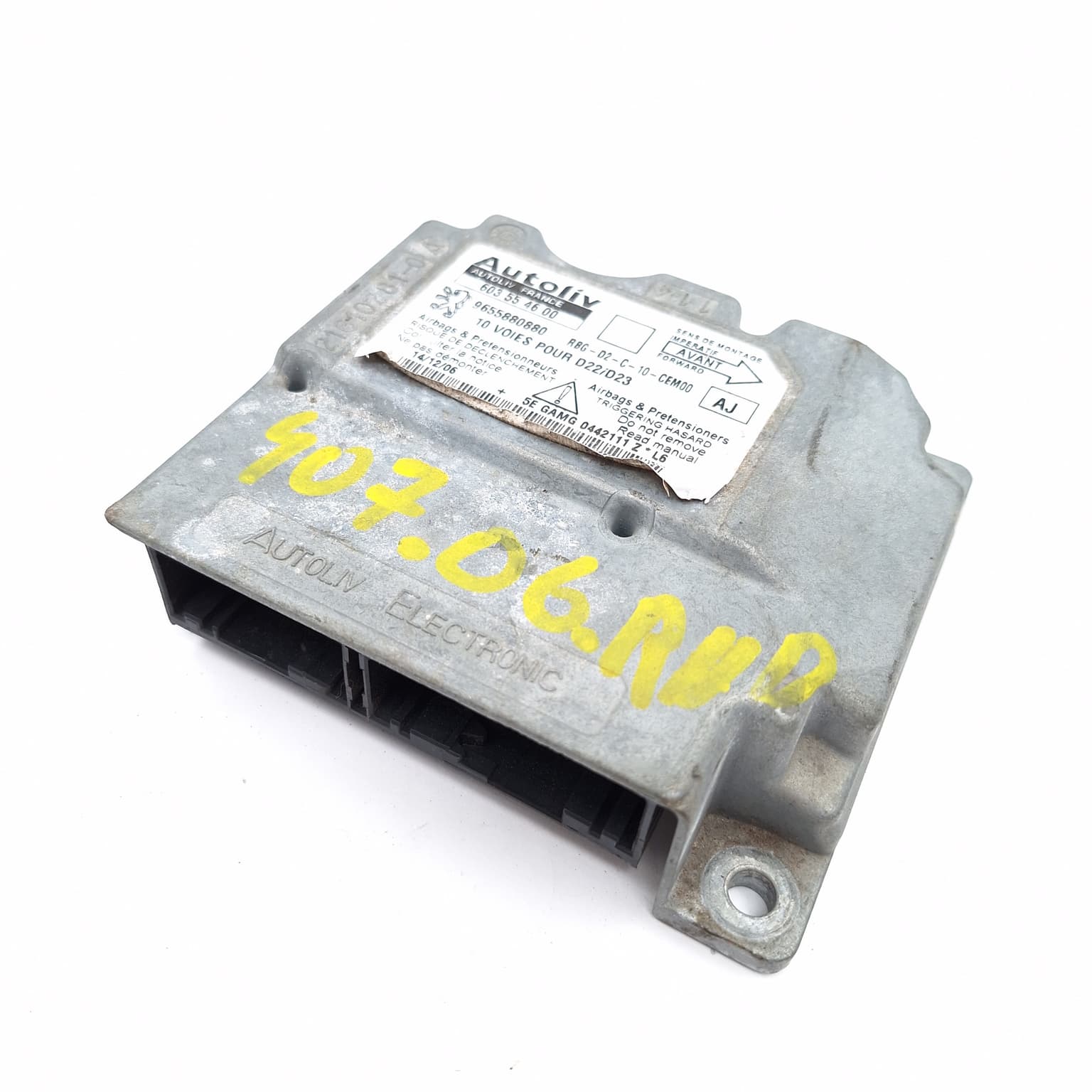 Airbag control module Peugeot 407 2004–2011 216102810A – 1