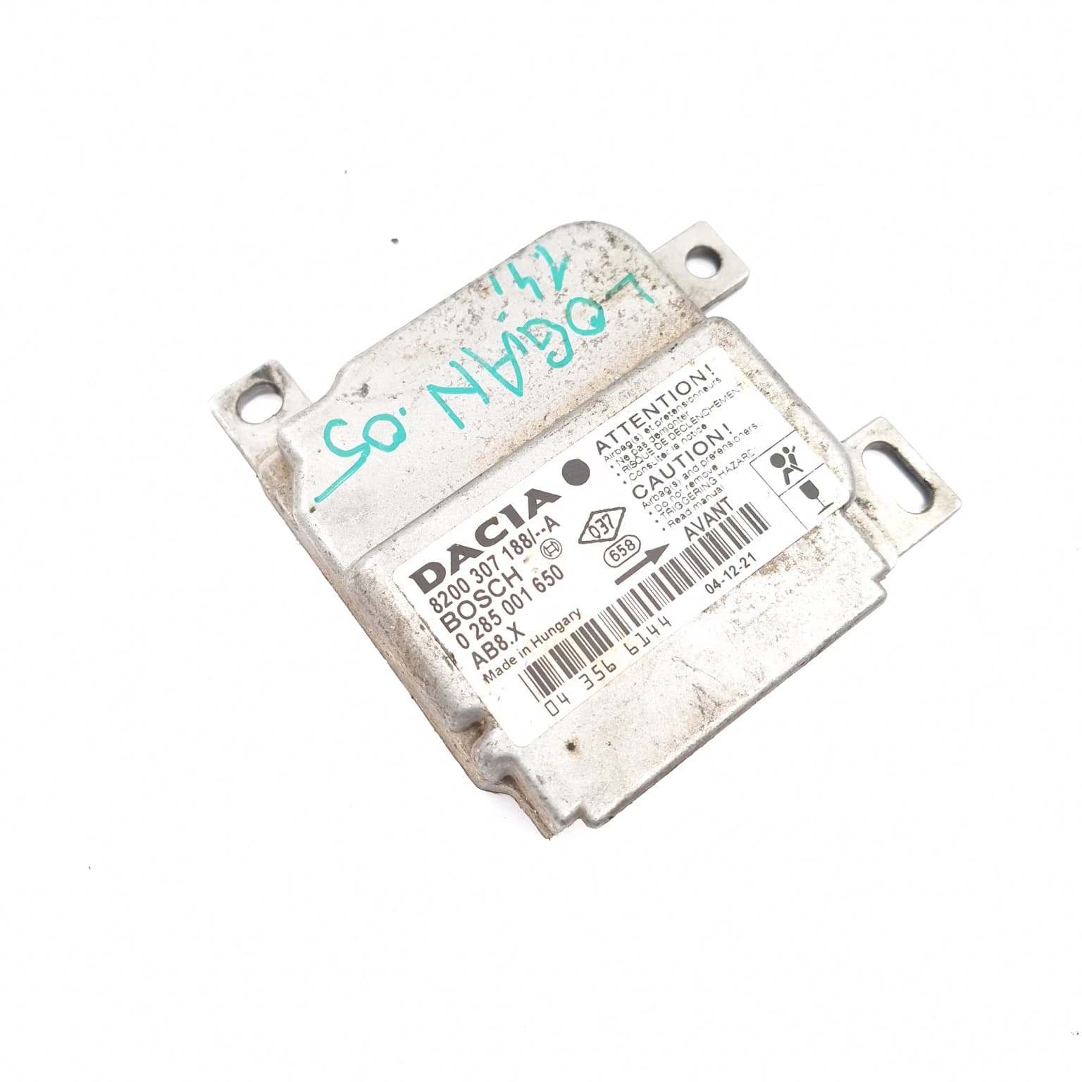 Airbag control module Dacia LOGAN (LS) 2004–2012 0285001650 – 1