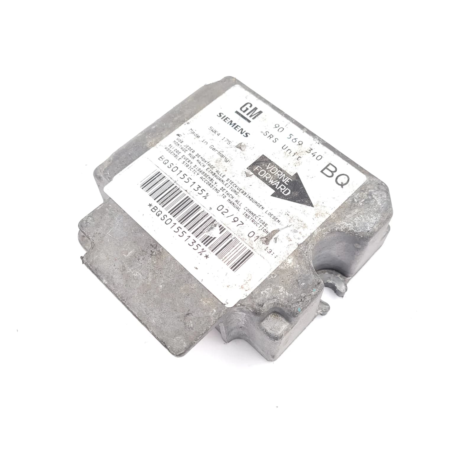 Airbag control module Opel VECTRA B 1995–2002 90569340 – 1