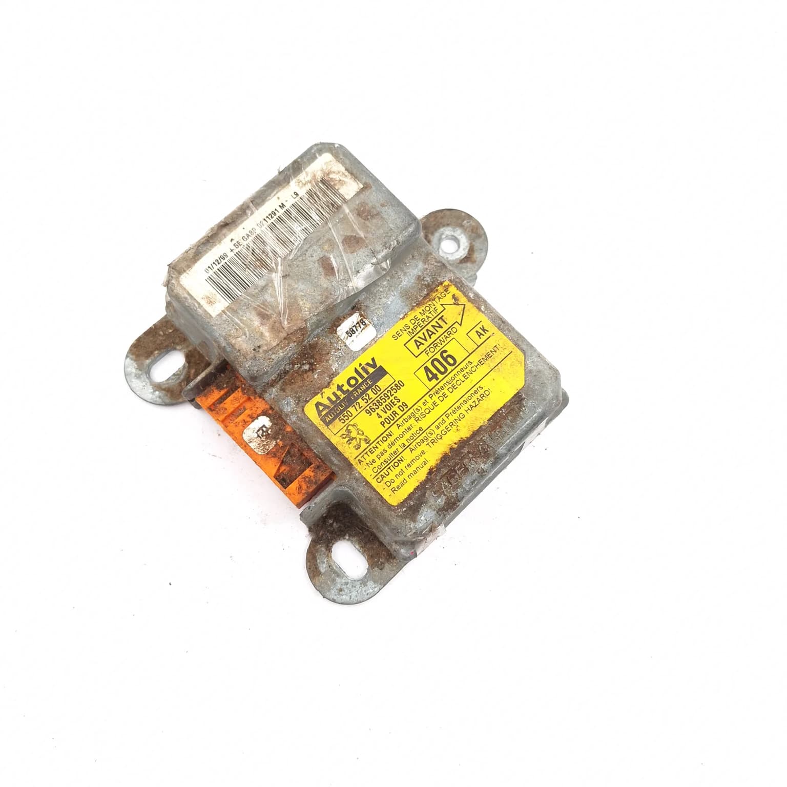 Airbag control module Peugeot 406 1995–2004 9638592580 – 1
