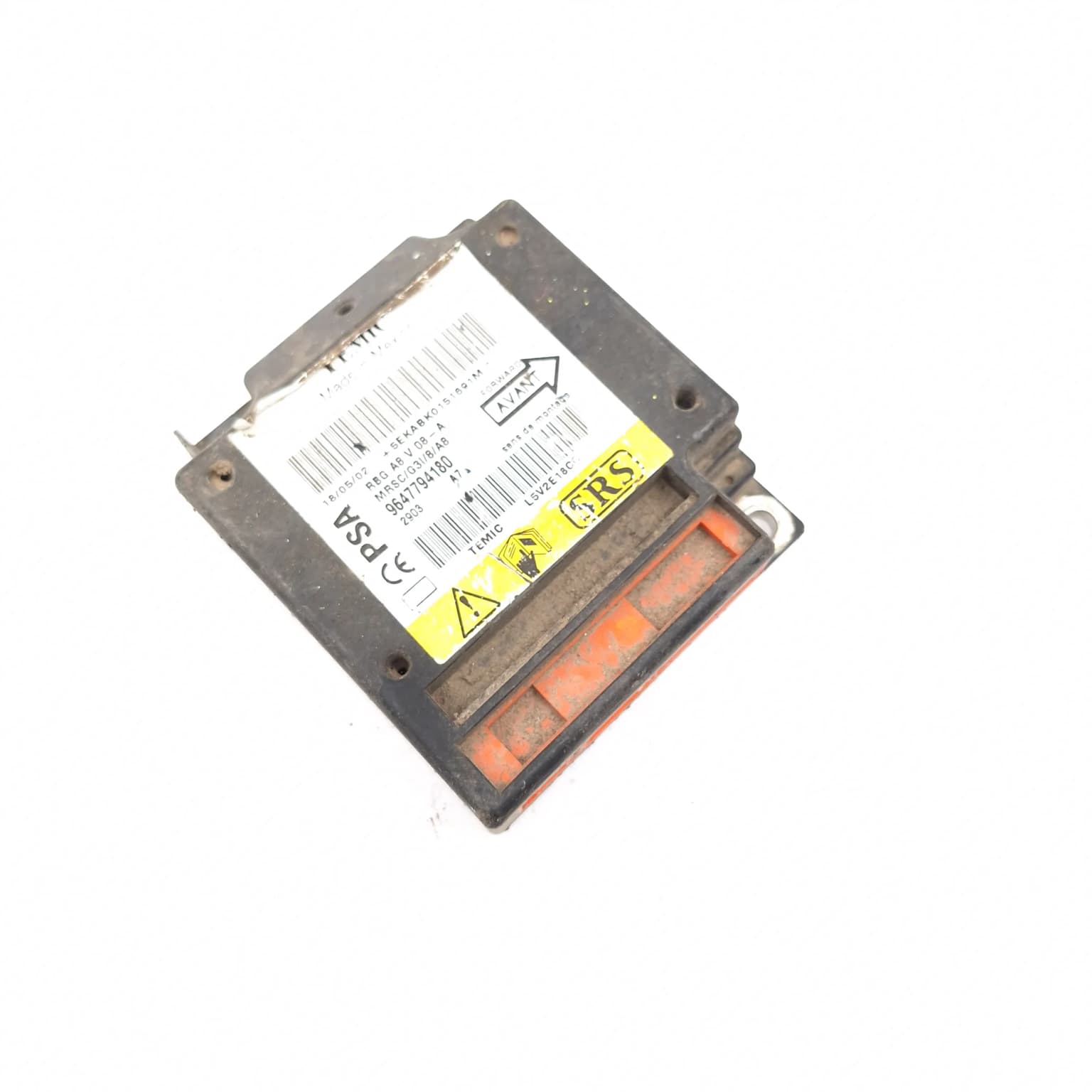 Airbag control module Citroen C3 1 (FC) 2002–2010 9647794180 – 1