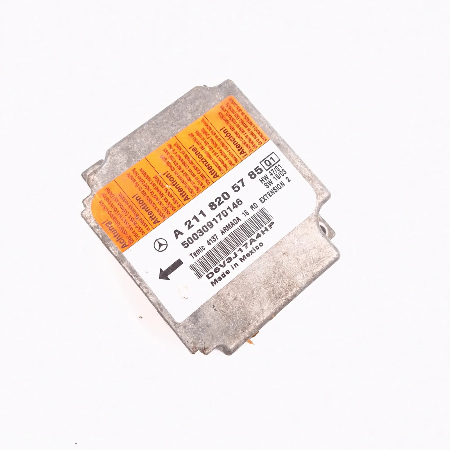 Airbag control module Mercedes-Benz E-CLASS (W211) 2002–2009 A2118205785 – 1