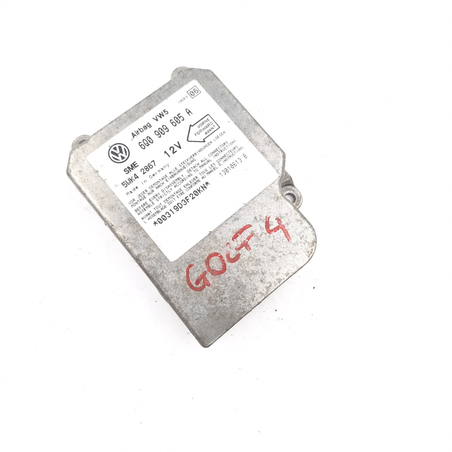 Airbag control module VW GOLF 4 1997–2004 6Q0909605A – 1