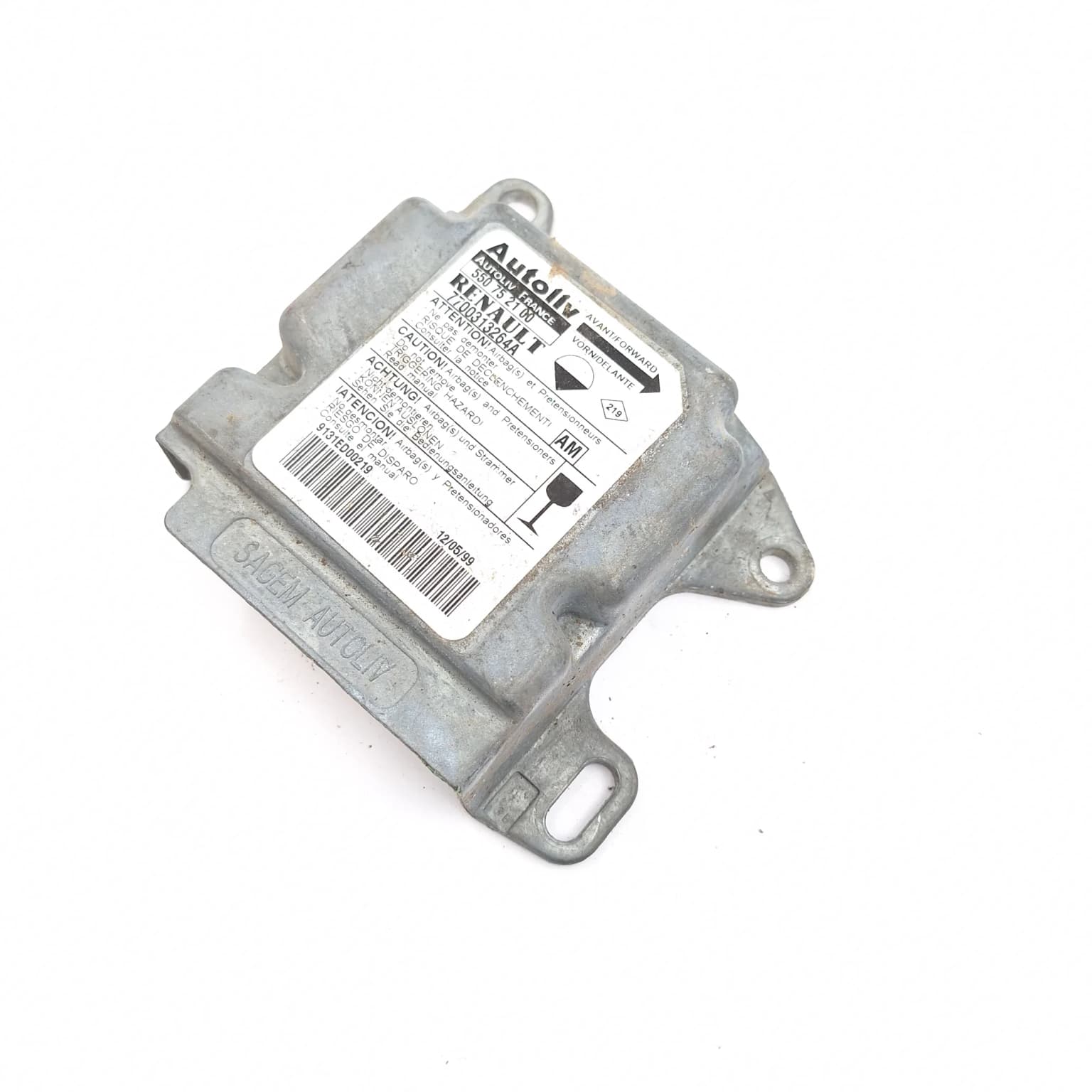 Airbag control module Renault MASTER 2 1998–2010 7700313264A – 1