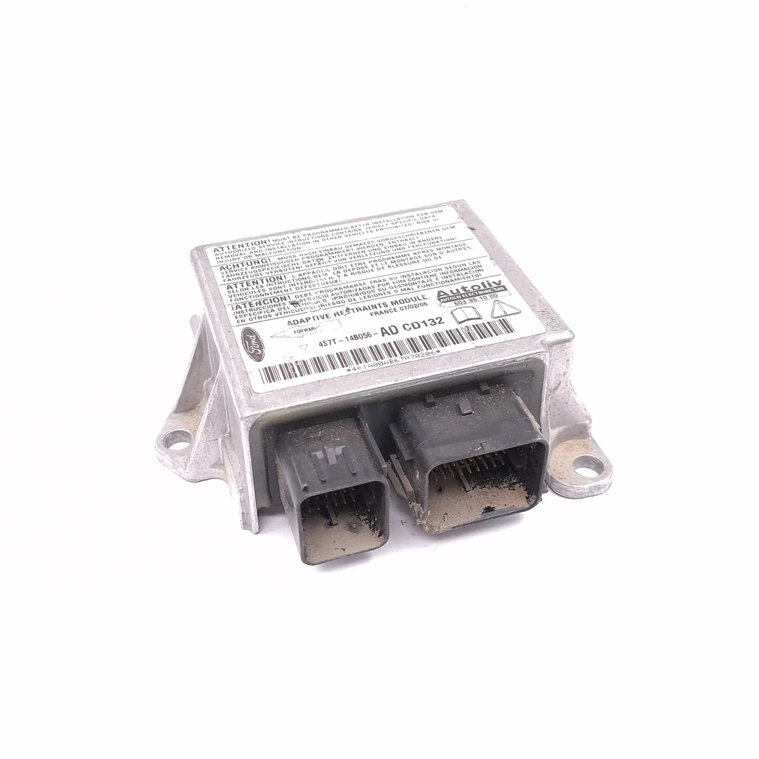 Airbag control module Ford MONDEO Mk 3 2000–2007 4S7T14B056AD – 1