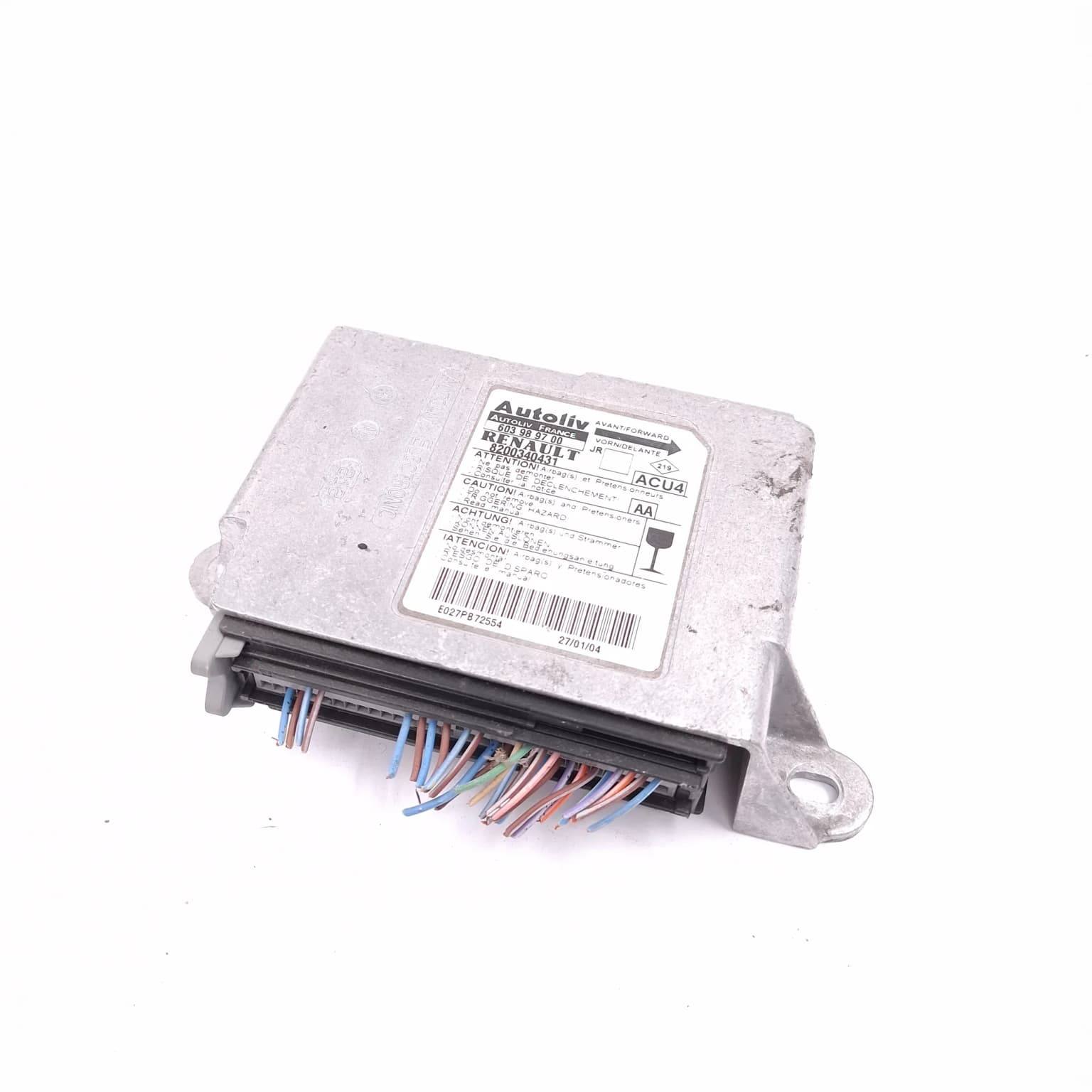 Airbag control module Renault SCENIC 2 (JM0/1) 2003–2009 8200340431 – 1