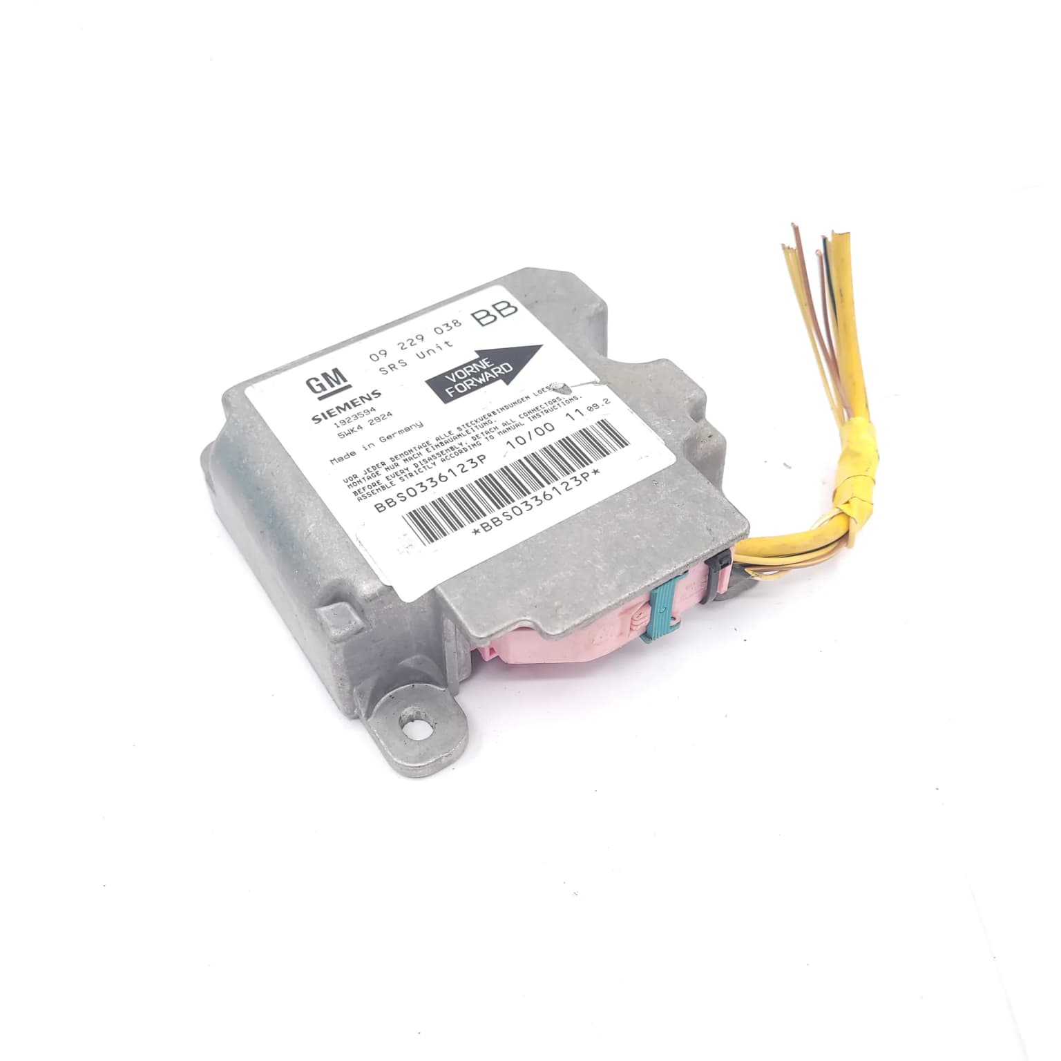 Airbag control module Opel CORSA B 1993–2000 1923594 – 1