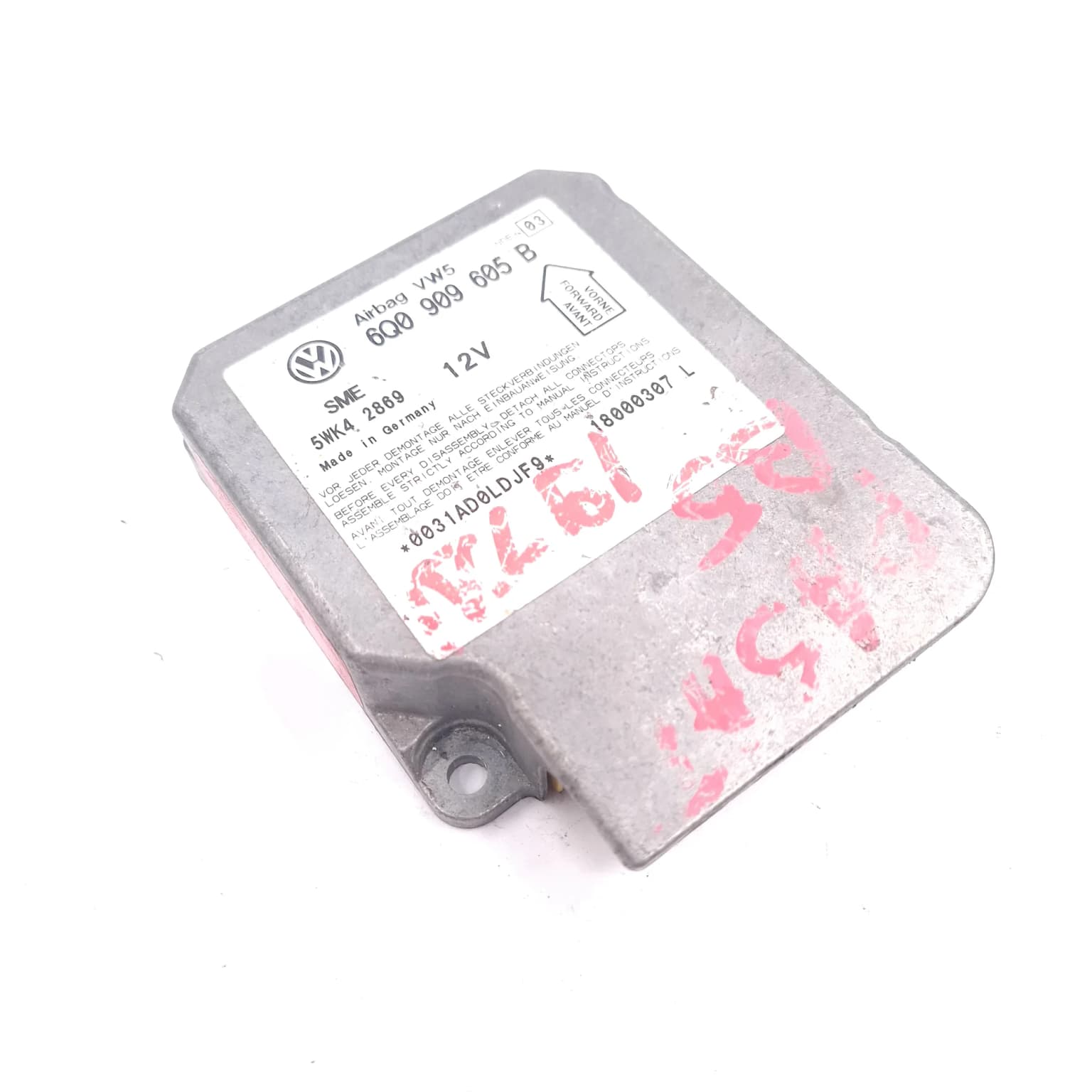Airbag control module VW PASSAT B5, B5.5 1996–2005 6Q0909605B – 1
