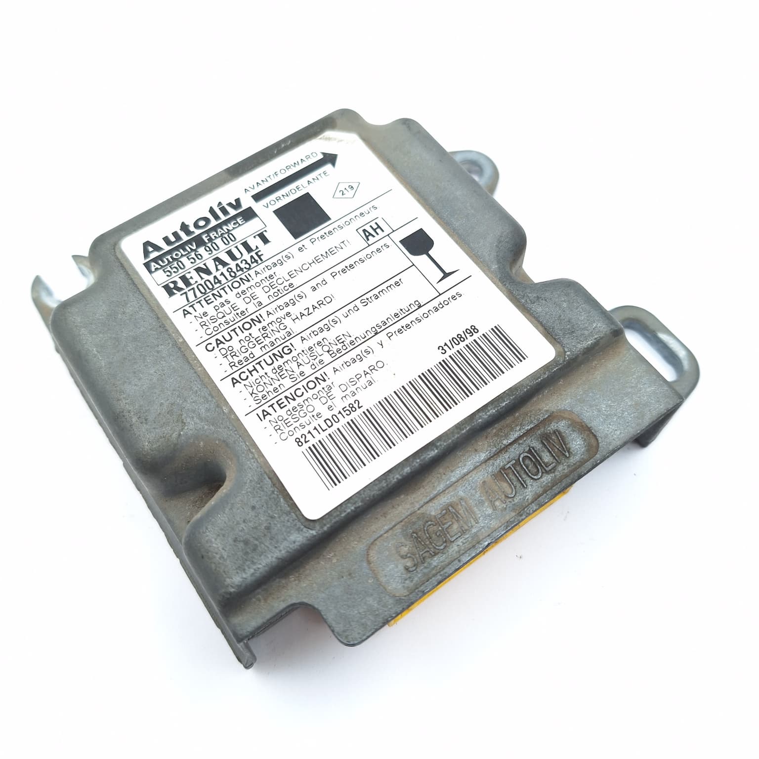 Airbag control module Renault SCENIC 1 / MEGANE Scenic (JA0/1) 1996–2003 550569000 – 1