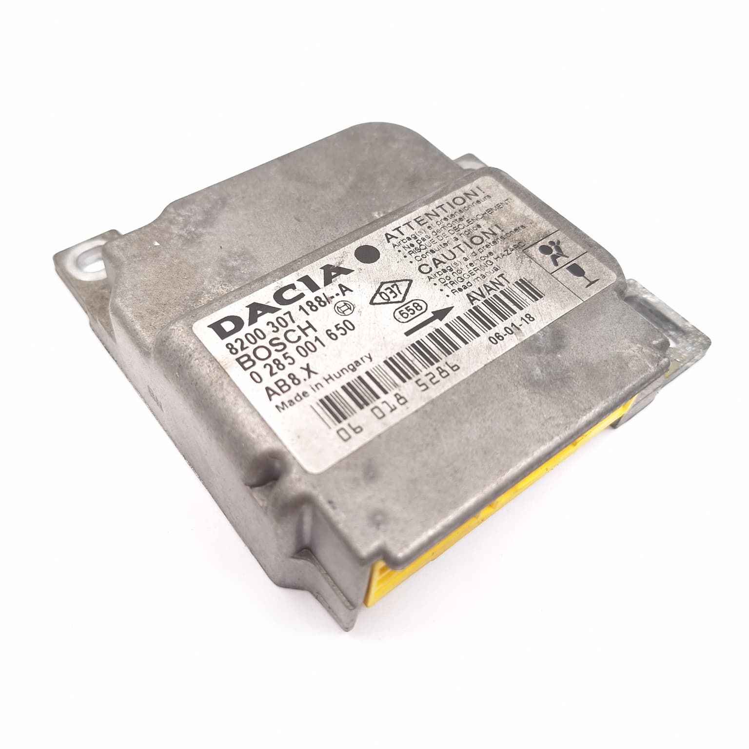 Airbag control module Dacia LOGAN (LS) 2004–2012 1.4 MPI LPG (LS0C) K7J 710 8200307188A – 1