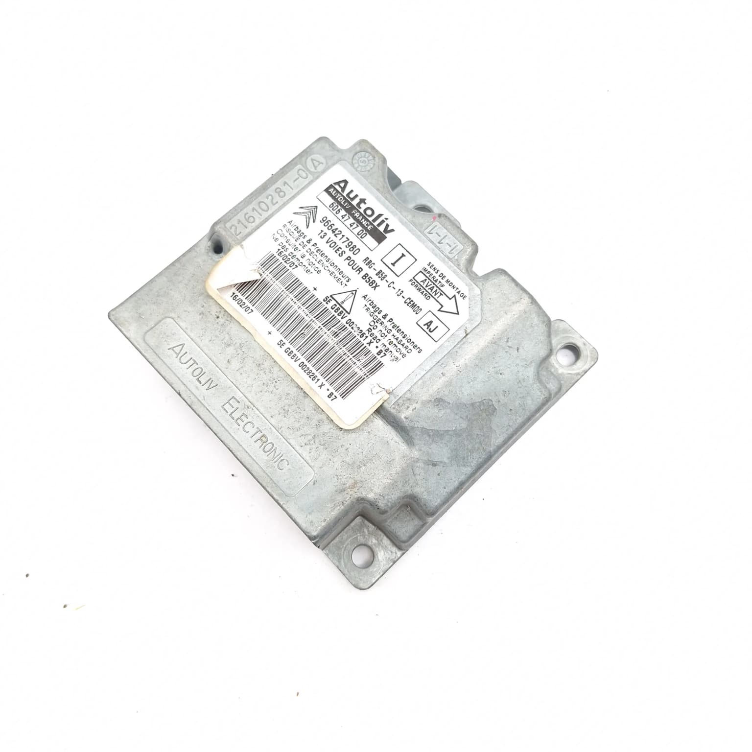Airbag control module Citroen C4 Picasso 1 (UD) 2007–2013 9664217980 – 1