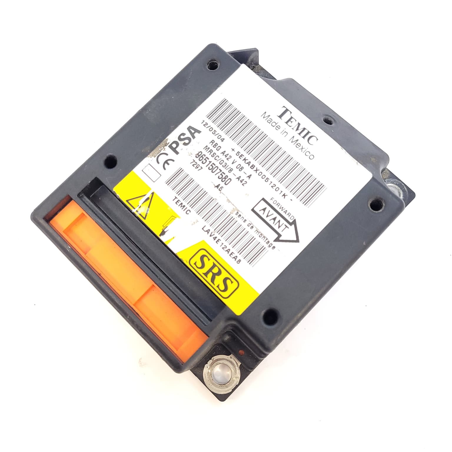 Airbag control module Citroen C3 Pluriel (HB) 2003–2010 9651507580 – 1