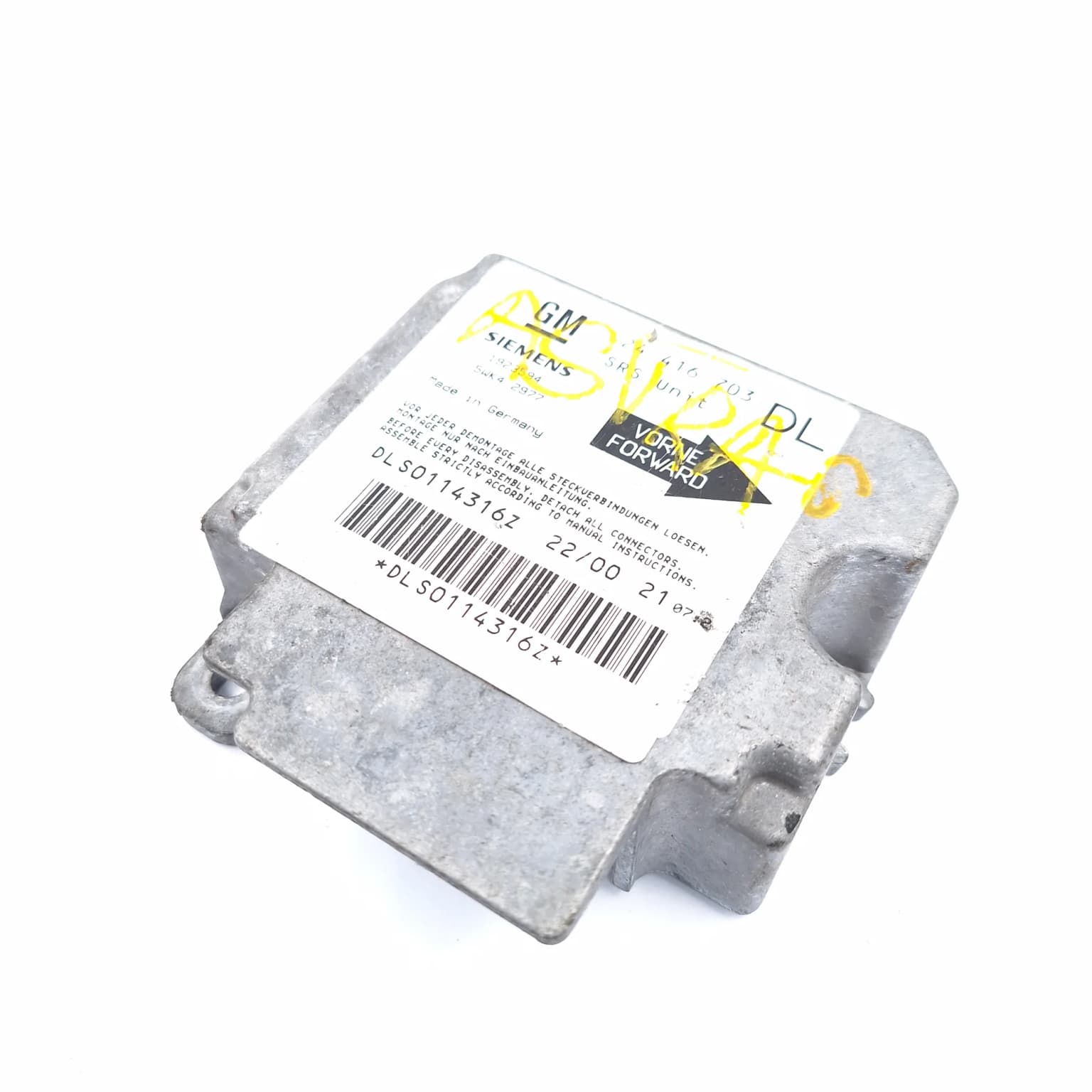 Airbag control module Opel ASTRA G 1998–2009 24416703 – 1
