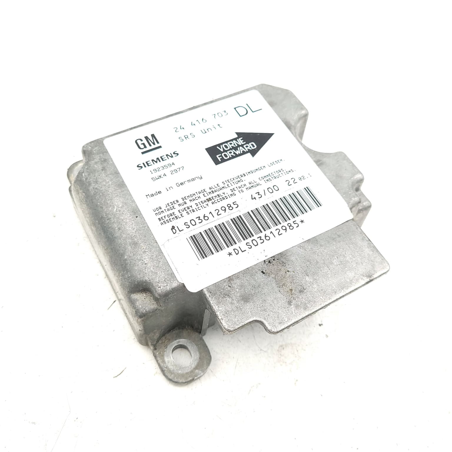 Airbag control module Opel ASTRA G 1998–2009 24416703DL – 1