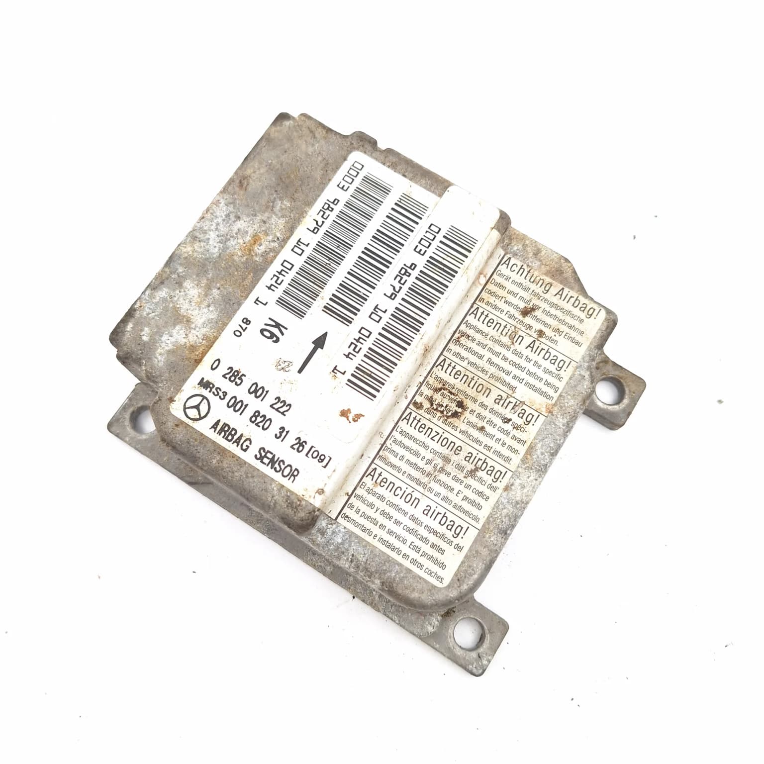 Airbag control module Mercedes-Benz A-CLASS (W168) 1997–2004 A 170 CDI (168.008) OM 668.940 0285001222 – 1