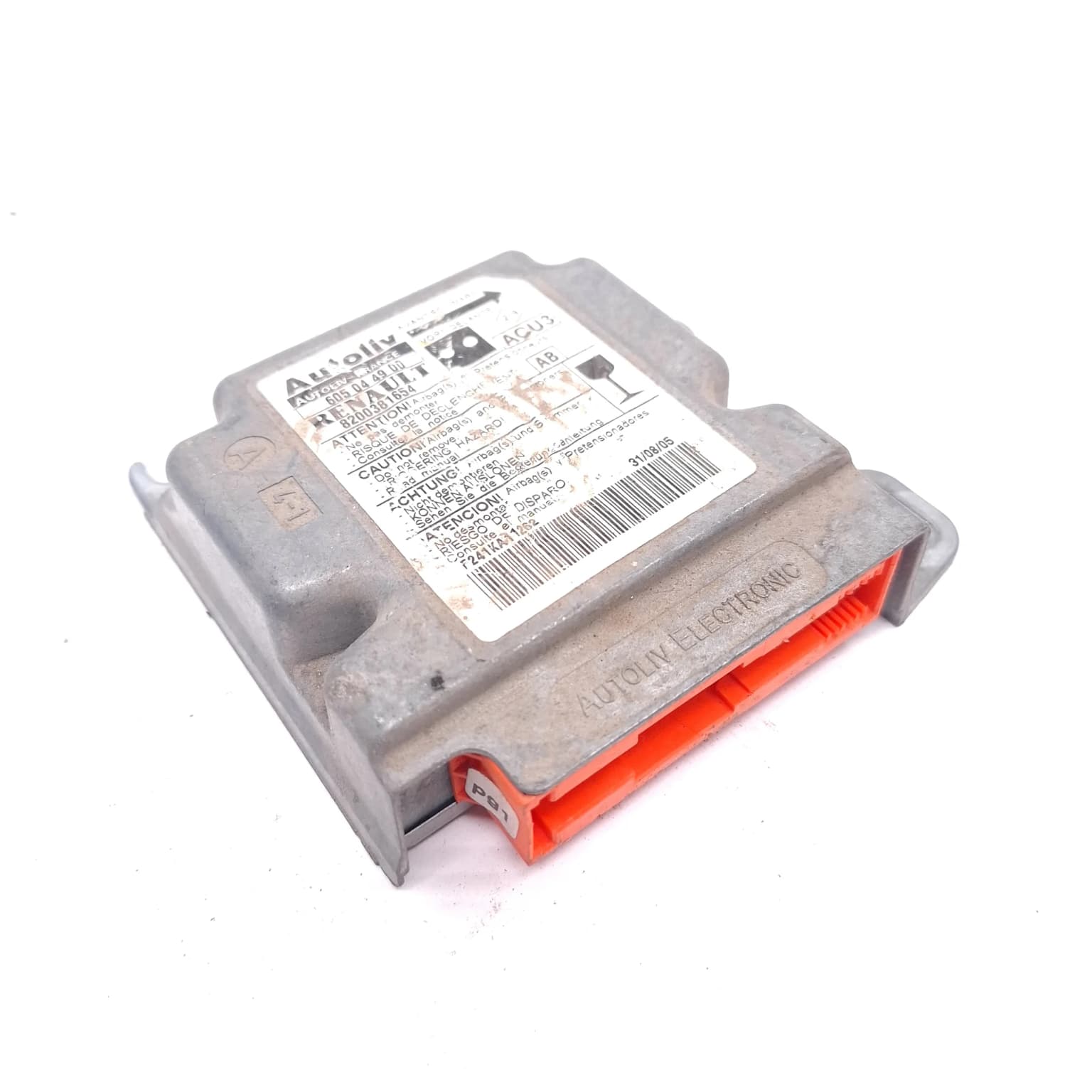 Airbag control module Renault KANGOO (KC) 1997–2007 8200381654 – 1