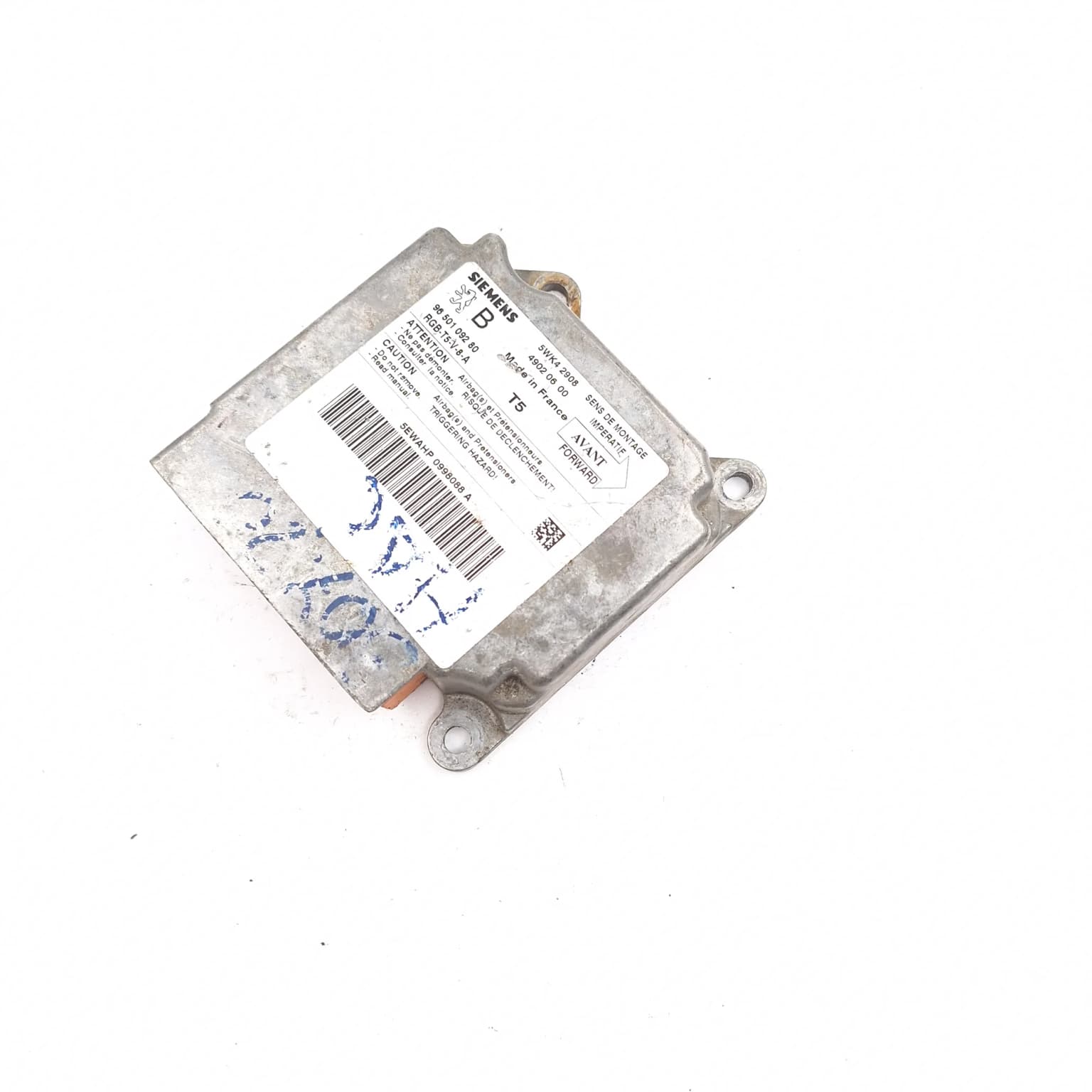 Airbag control module Peugeot 307 2001–2008 9650109280 – 1