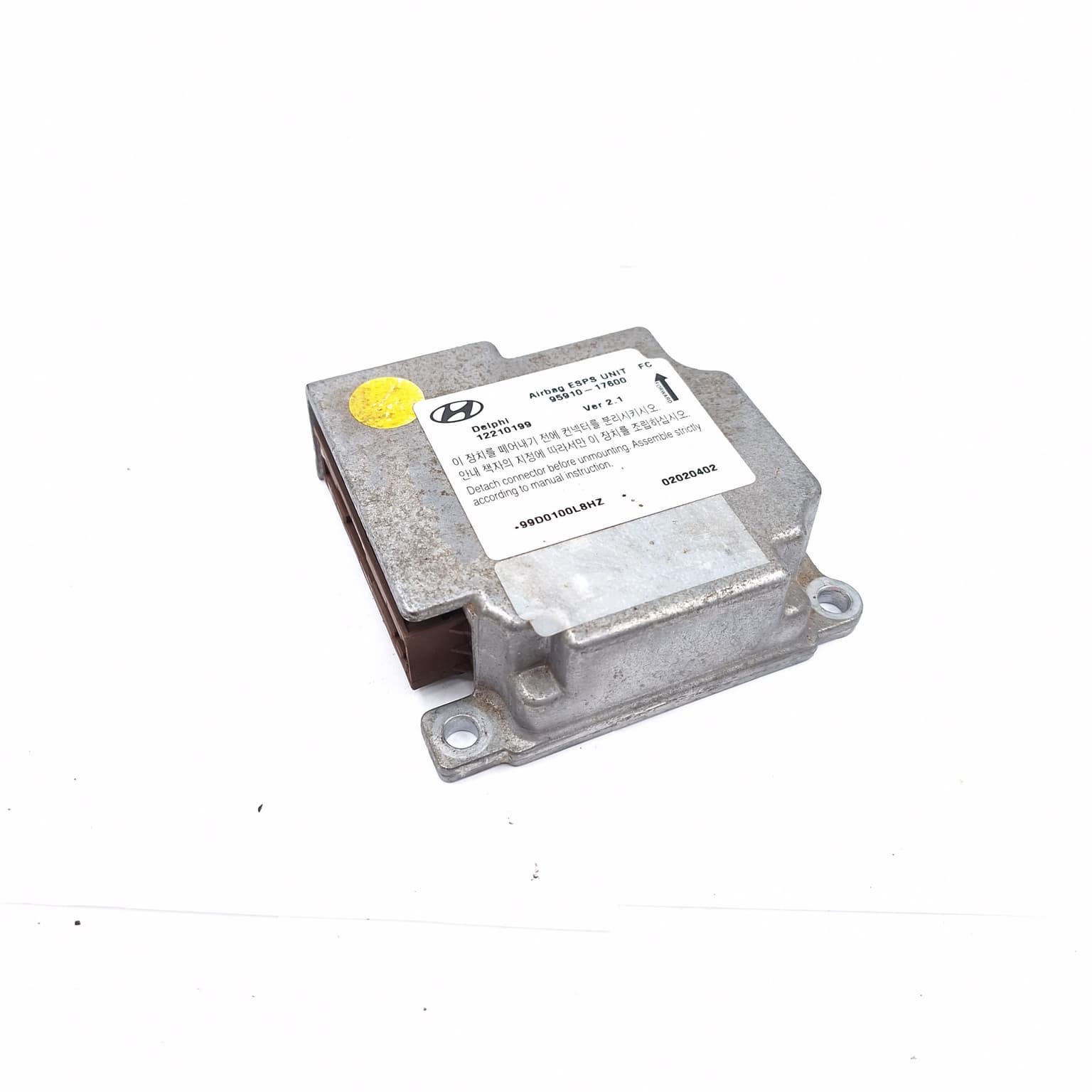 Airbag control module Hyundai MATRIX (FC) 2001–2010 1.5 CRDi D3EA 9591017600 – 1