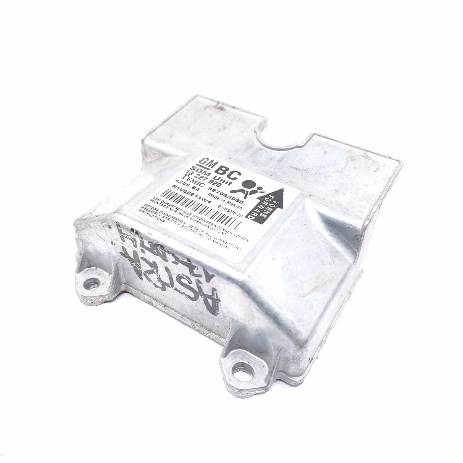 Airbag control module Opel ASTRA H 2004–2012 13227920 – 1