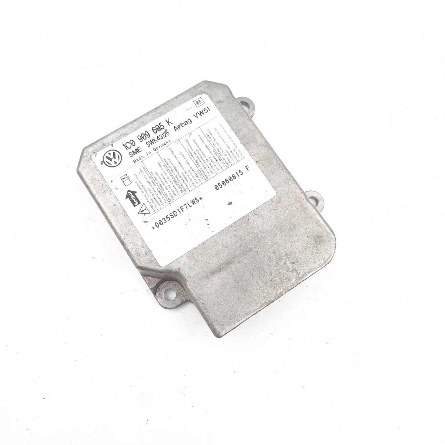 Airbag control module VW POLO (9N, 9N3) 2002–2010 1C0909605K – 1