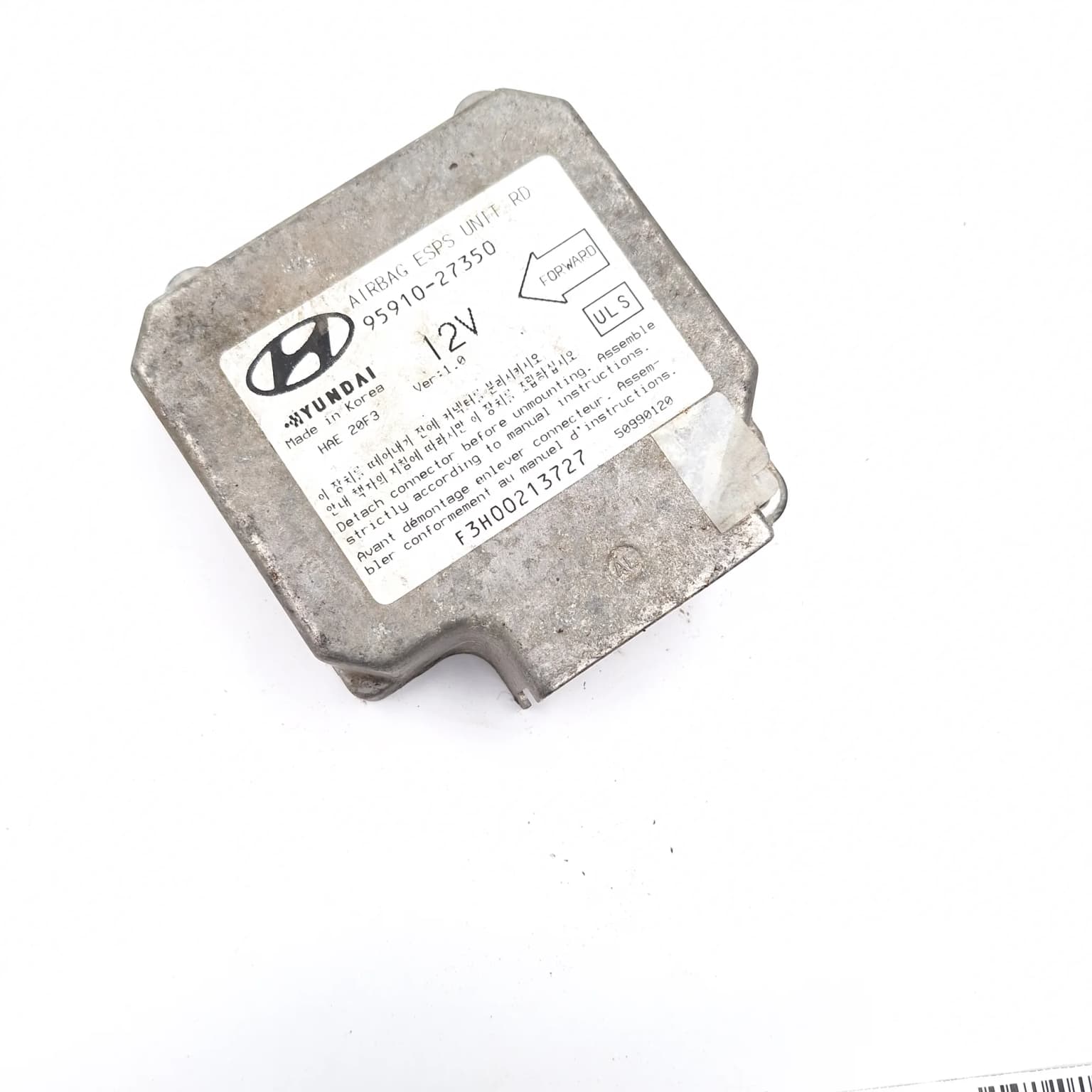 Airbag control module Hyundai COUPE (GK) 2002–2009 9591027350 – 1