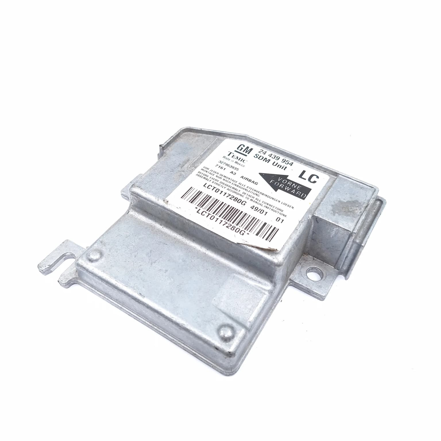 Airbag control module Opel CORSA C 2000–2006 1.0 Z 10 XE 24439954 – 1