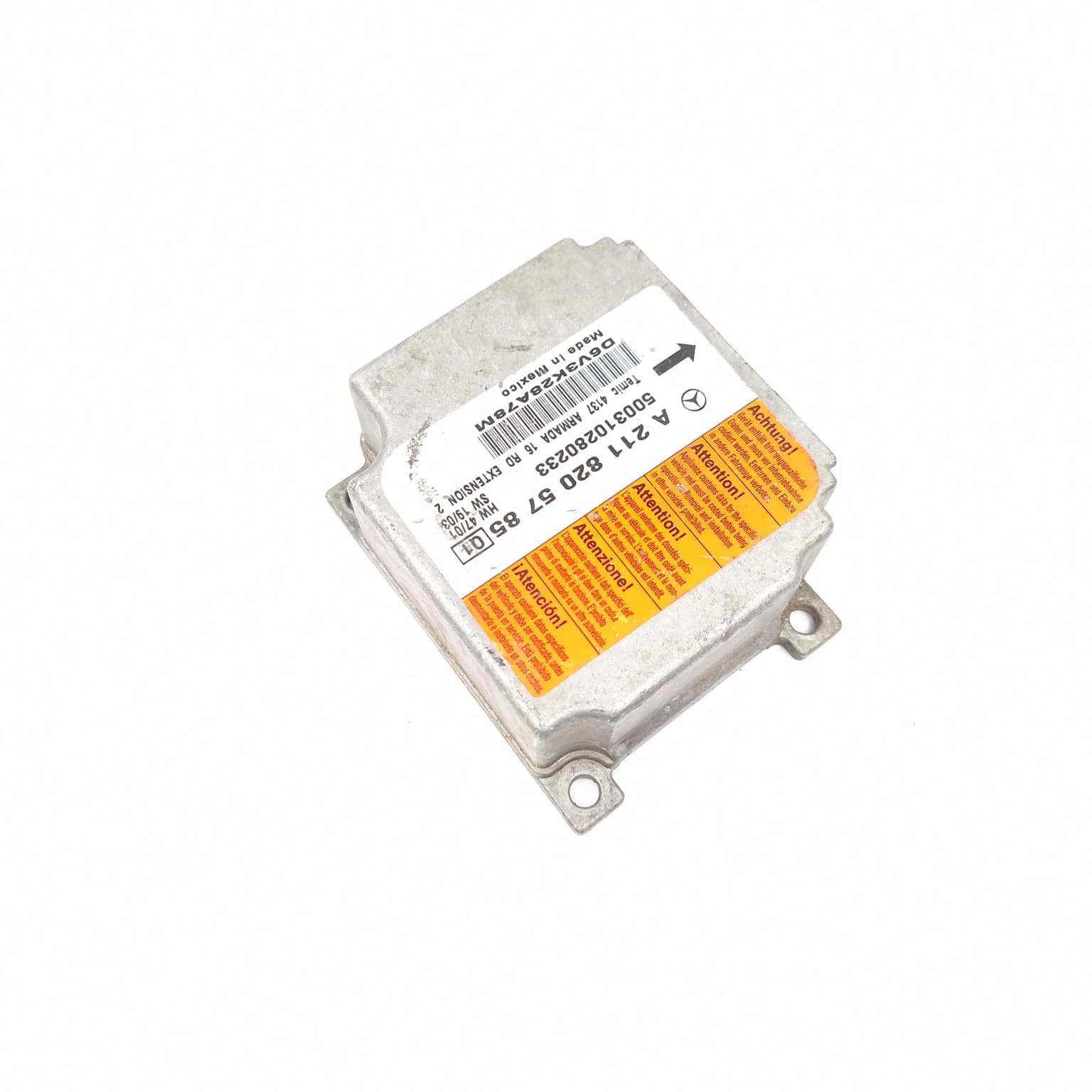 Airbag control module Mercedes-Benz E-CLASS (W211) 2002–2009 A2118205785 – 1