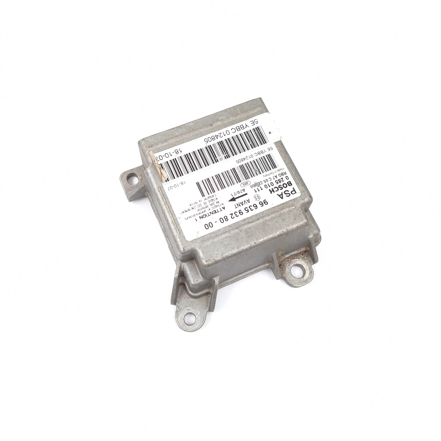 Airbag control module Peugeot 207 2006–2014 966359328000 – 1