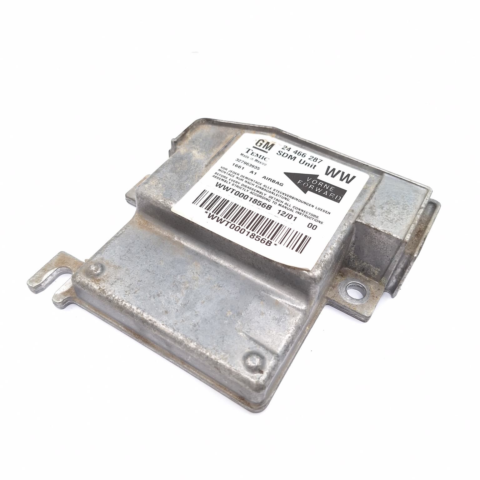 Airbag control module Opel CORSA C 2000–2006 1.2 Z 12 XE 24466287 – 1