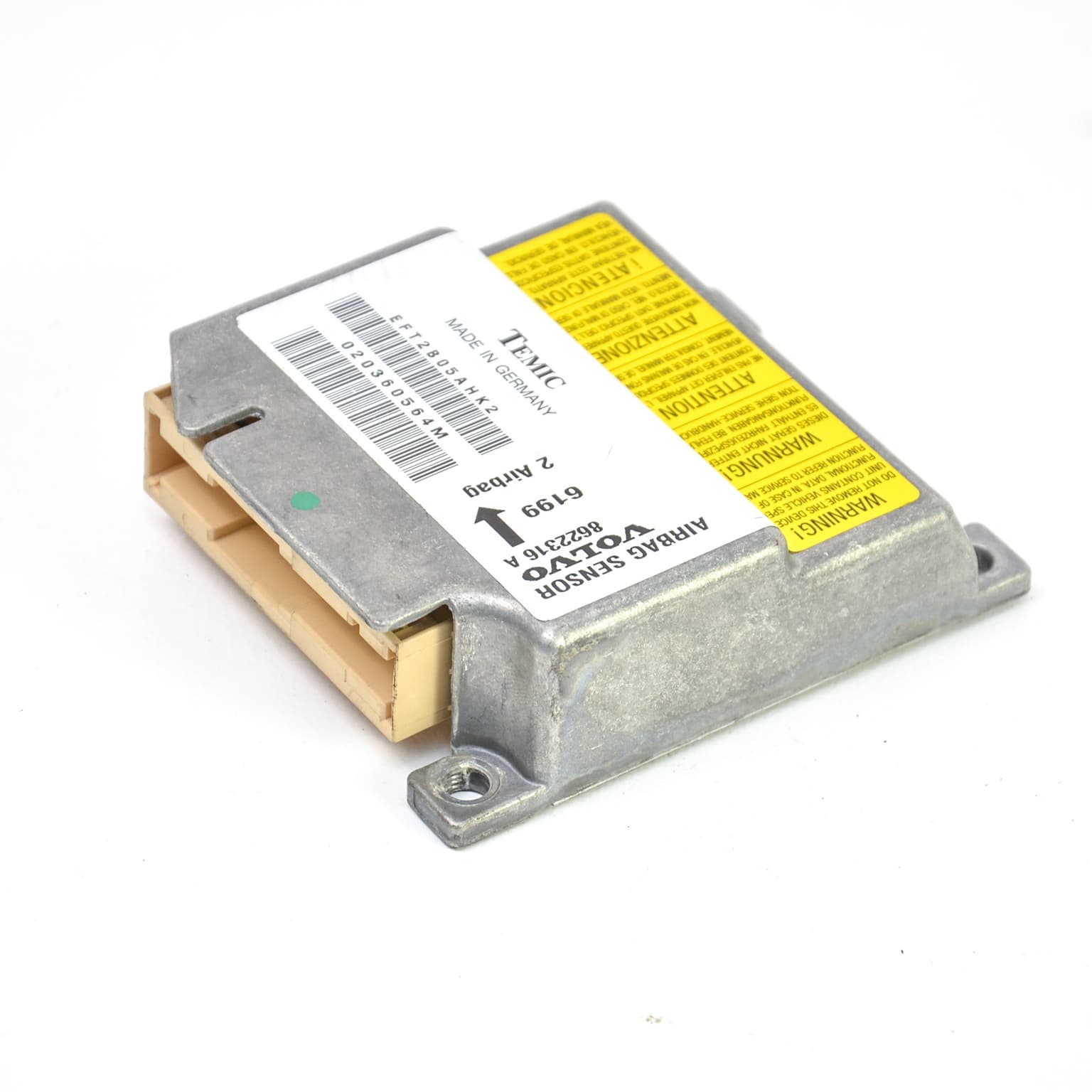Airbag control module Volvo C70 1 1998–2005 2.0 T B 5204 T4 8622316A – 1