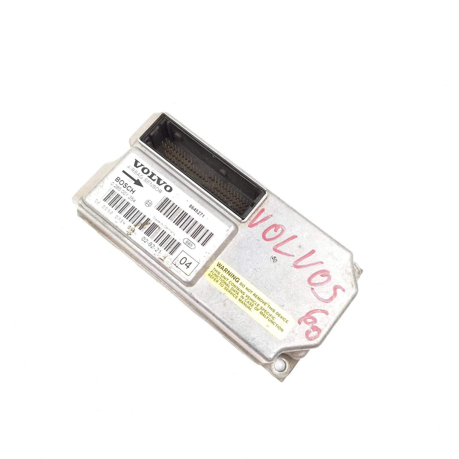 Airbag control module Volvo S60 1 2000–2009 8645271 – 1