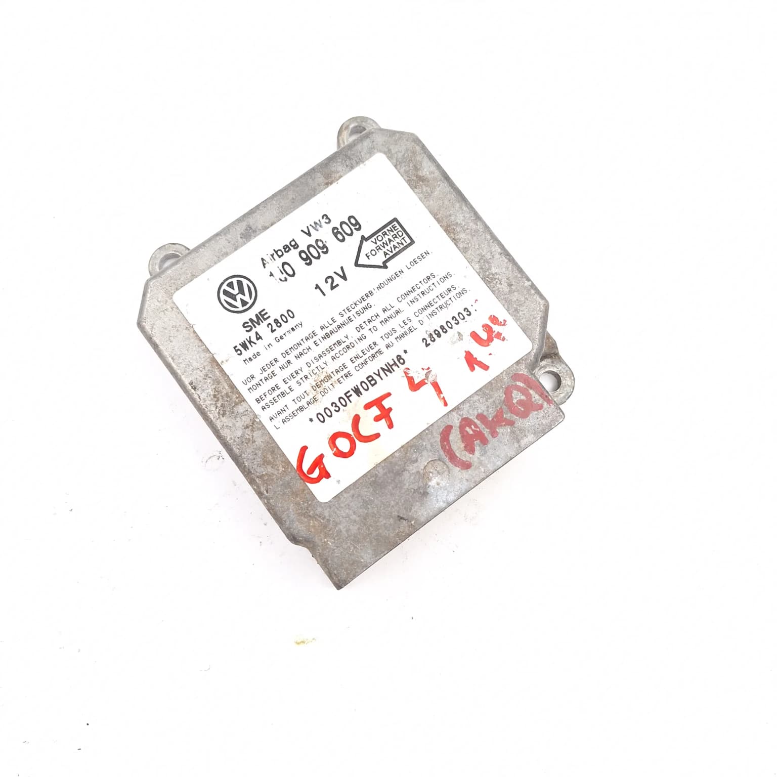Airbag control module VW GOLF 4 1997–2004 1J0909609 – 1