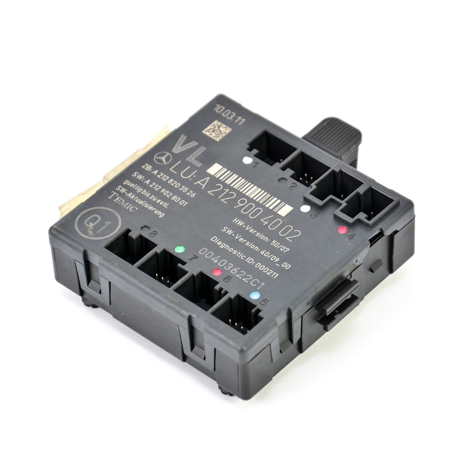 Control unit Mercedes-Benz E-CLASS (W212) 2009–2016 E 200 CDI / BlueTEC (212.205, 212.206) OM 651.925 A2129004002 – 1