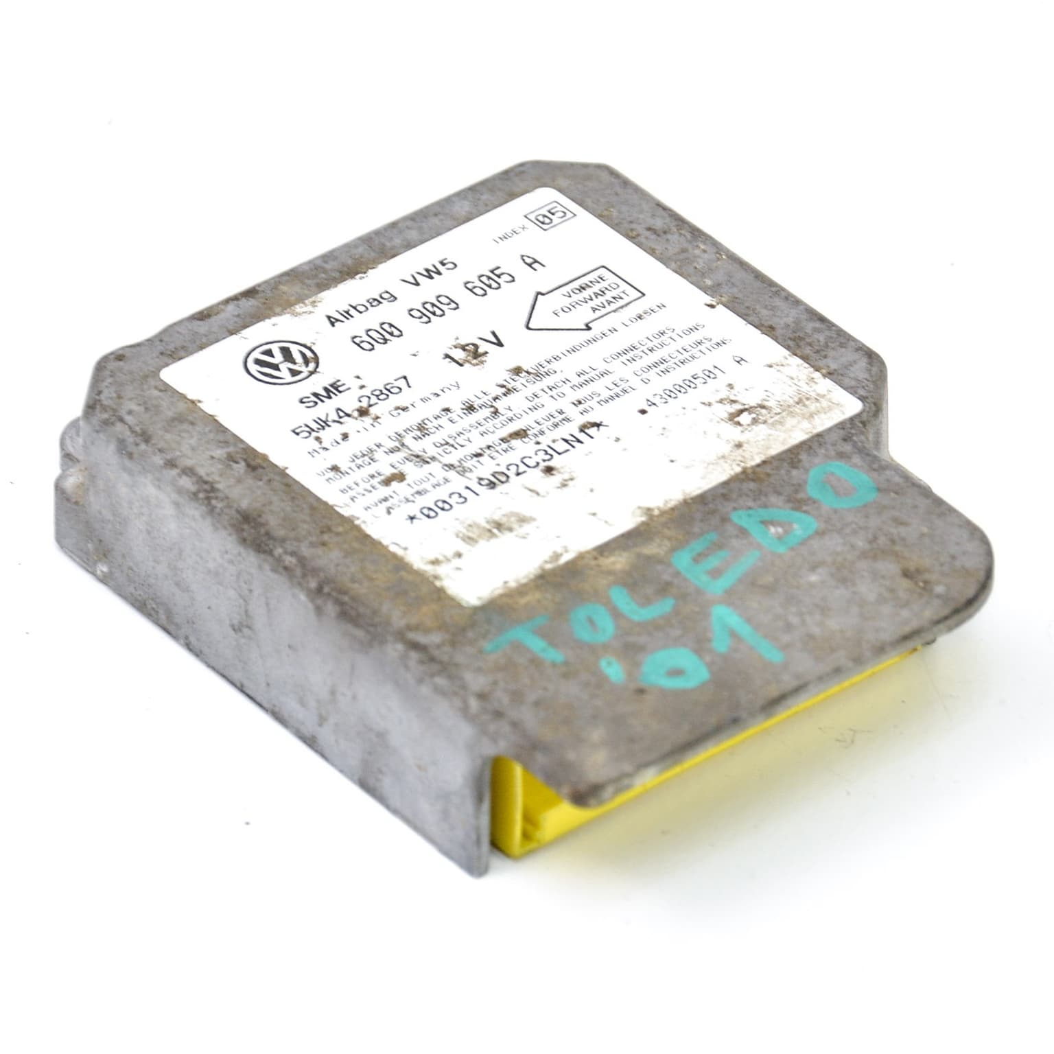 Airbag control module Seat TOLEDO Mk 2 (1M) 1998–2006 6Q0909605A – 1