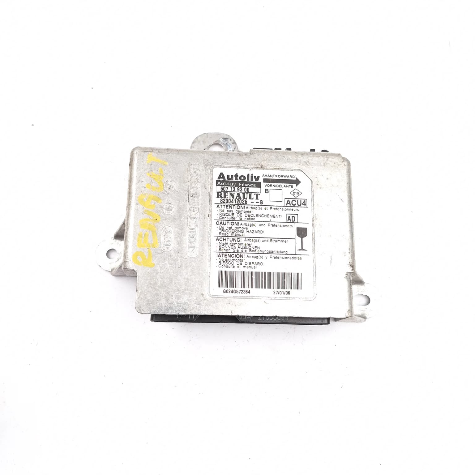 Airbag control module Renault MEGANE 2 2002–2010 607139300 – 1