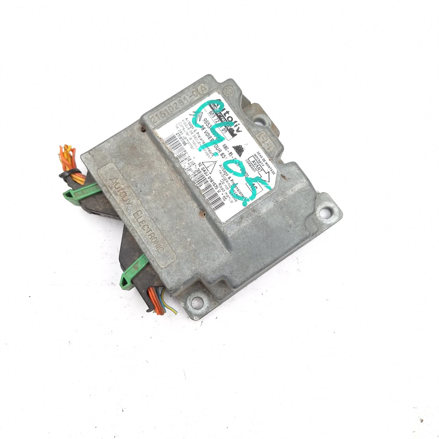 Airbag control module Citroen C4 1 (LC) 2004–2010 9653493780 – 1