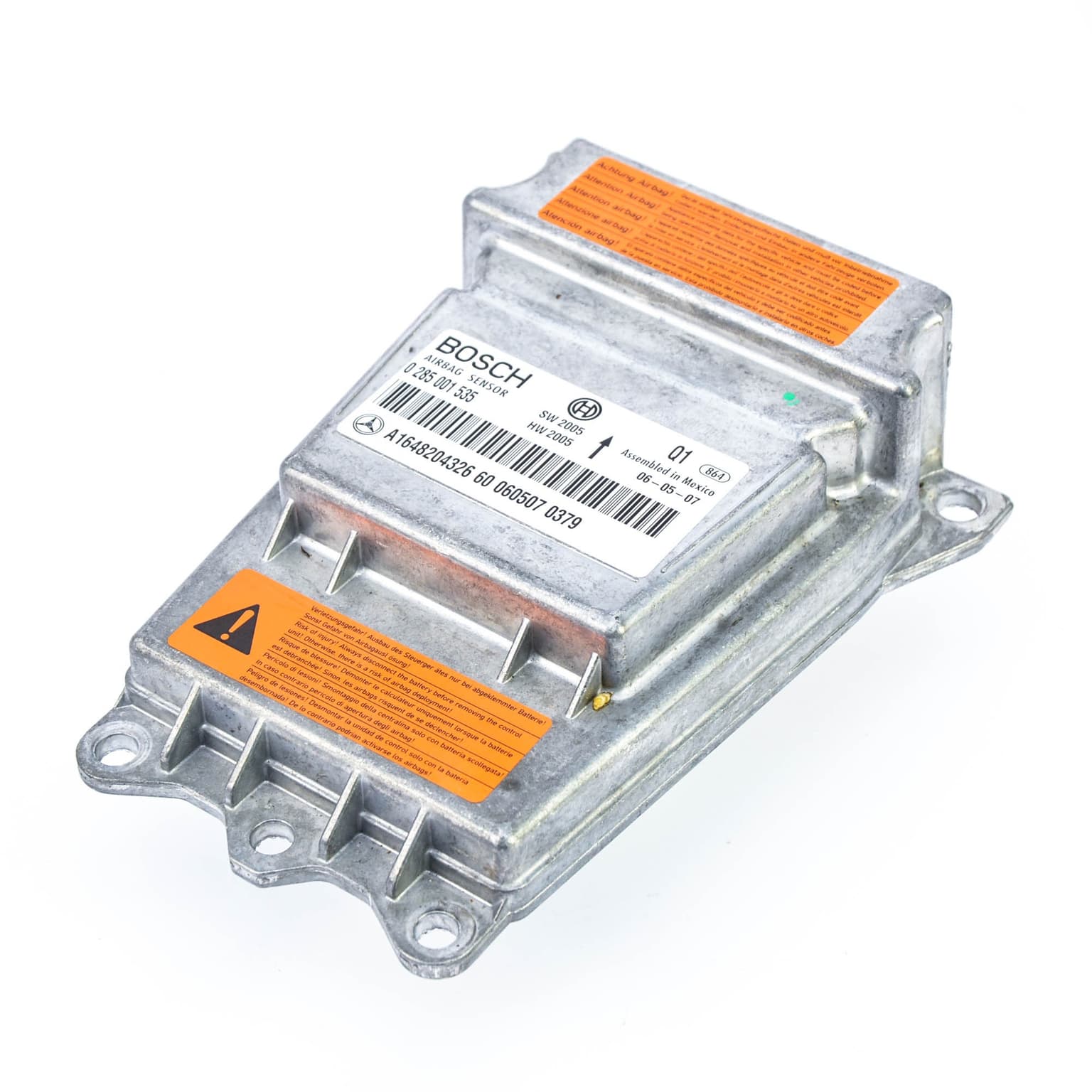 Airbag control module Mercedes-Benz ML / M-CLASS (W164) 2005–2011 ML 300 CDI 4-matic (164.120) OM 642.940 A1648204326 – 1